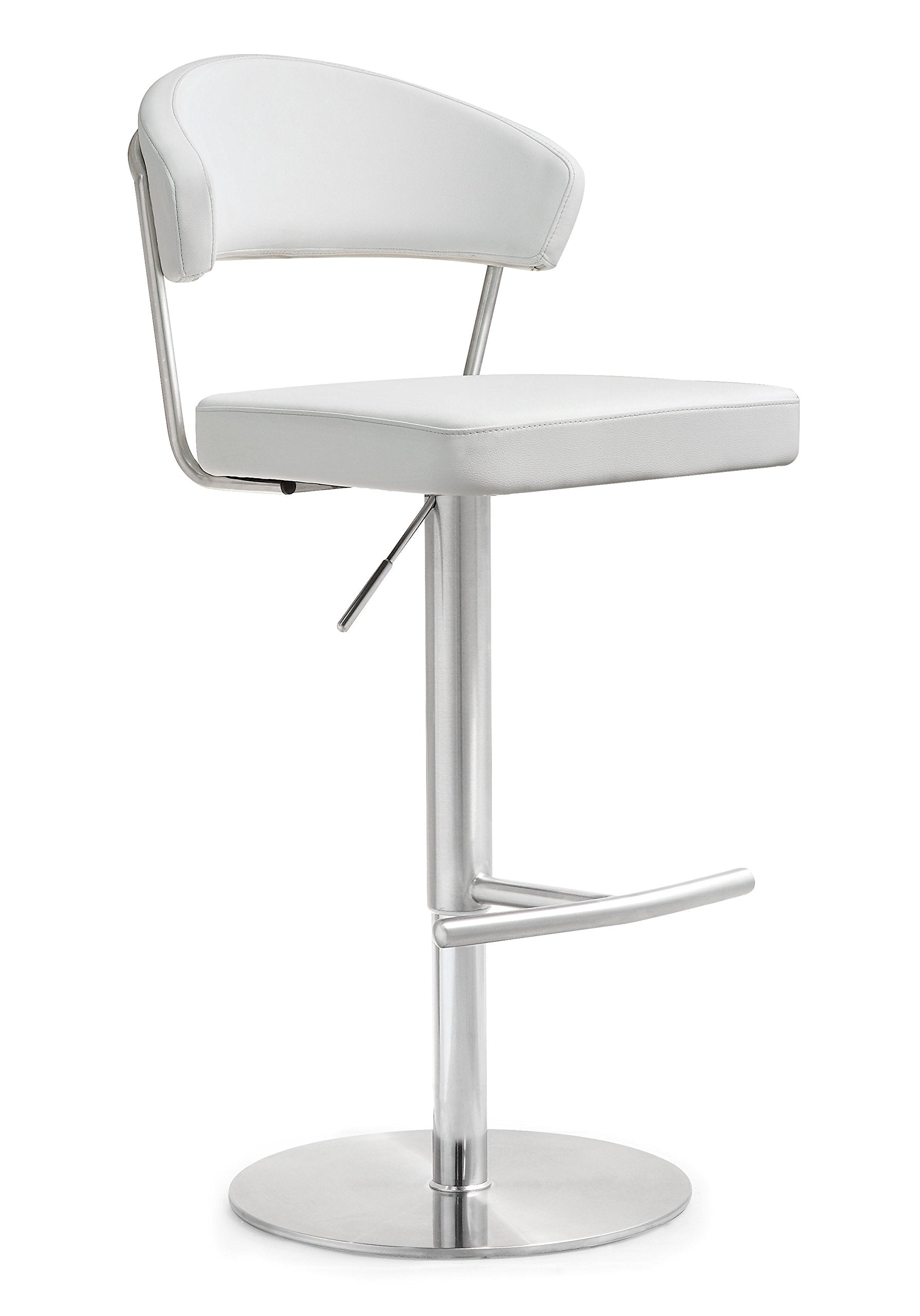 Cosmo White Steel Barstool
