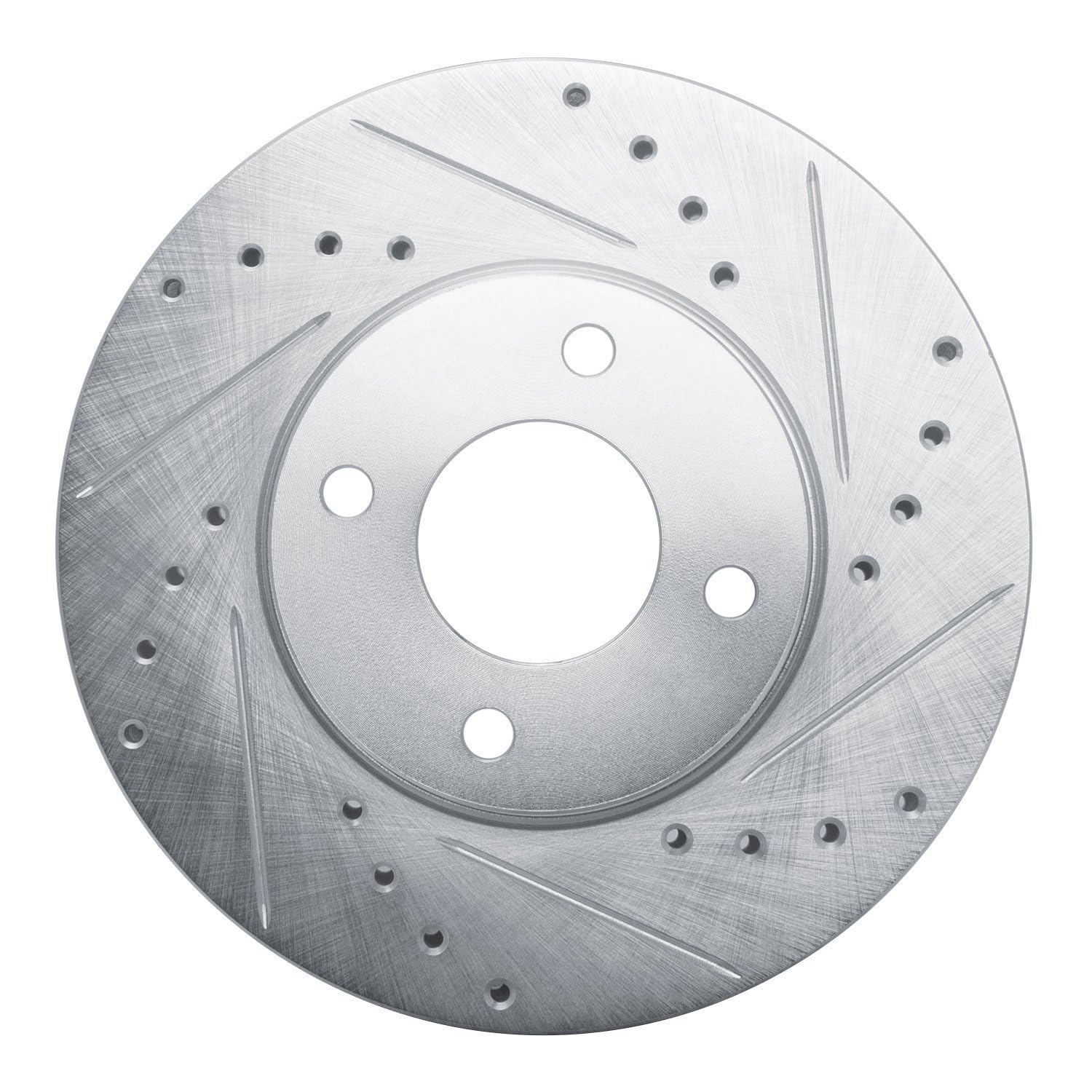 R1 Concepts Brake Rotor Drilled and Slotted Silver EDZ-92129R
