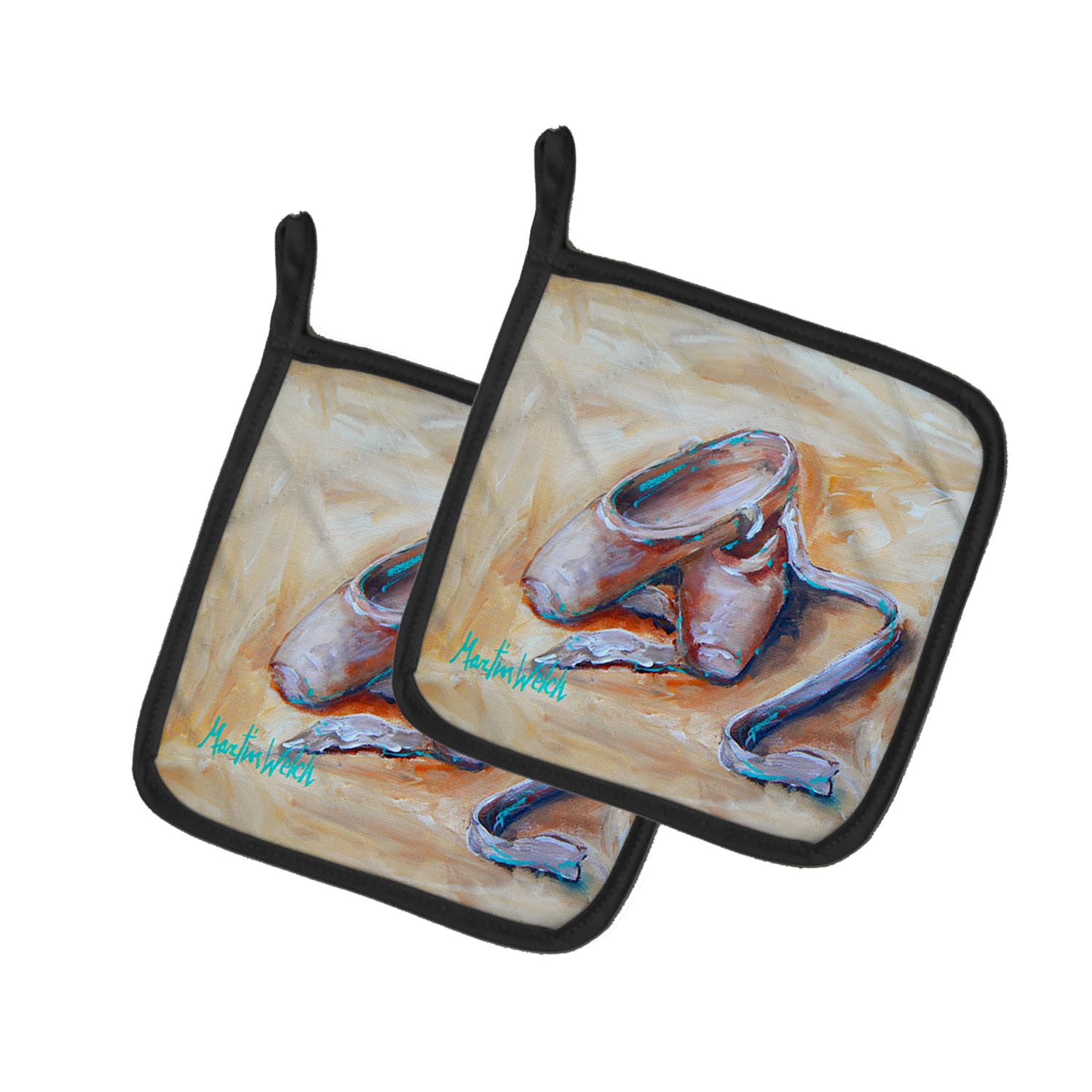 Toe Toe Ballet Shoes Pair of Pot Holders