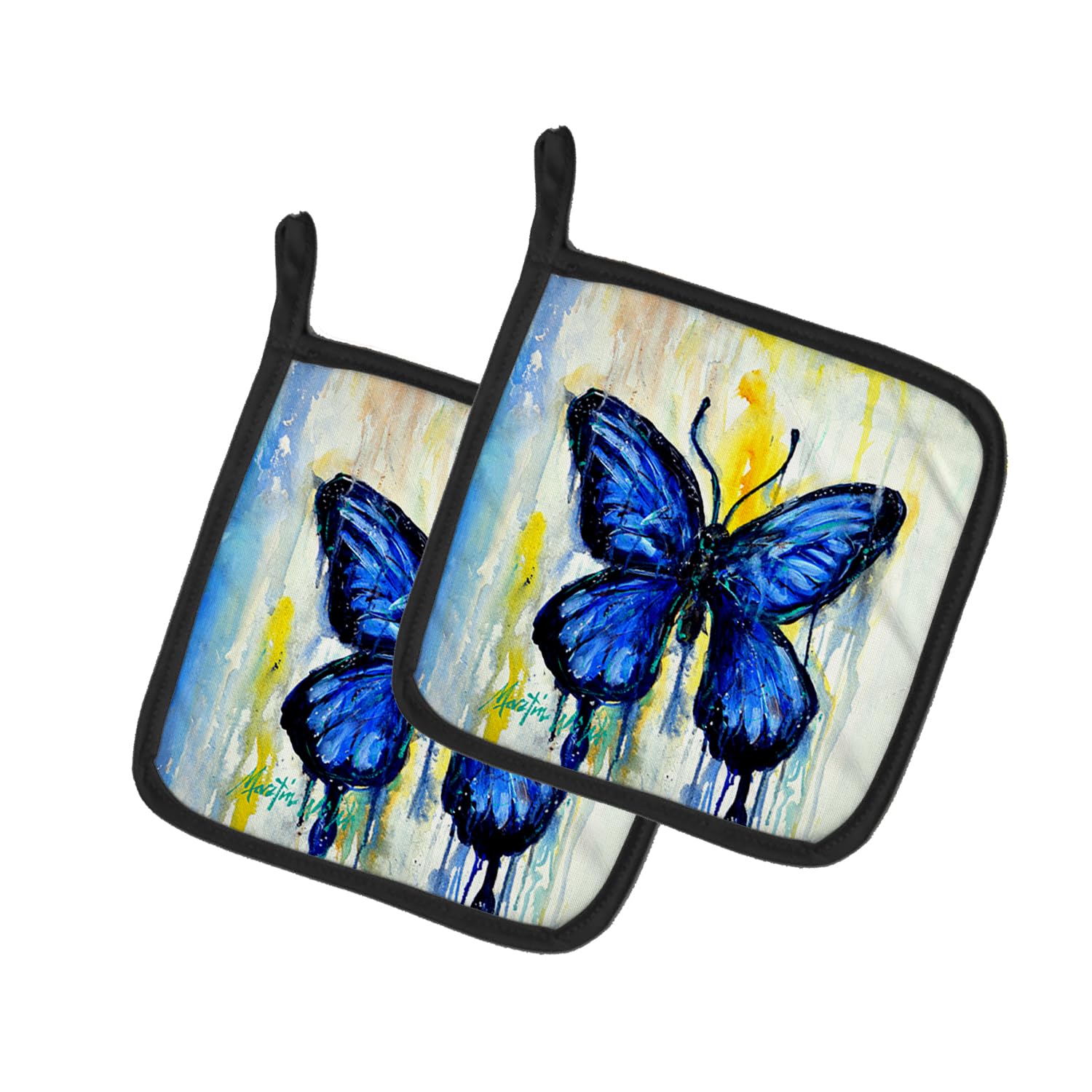 Flutter Butterfly Pair of Pot Holders