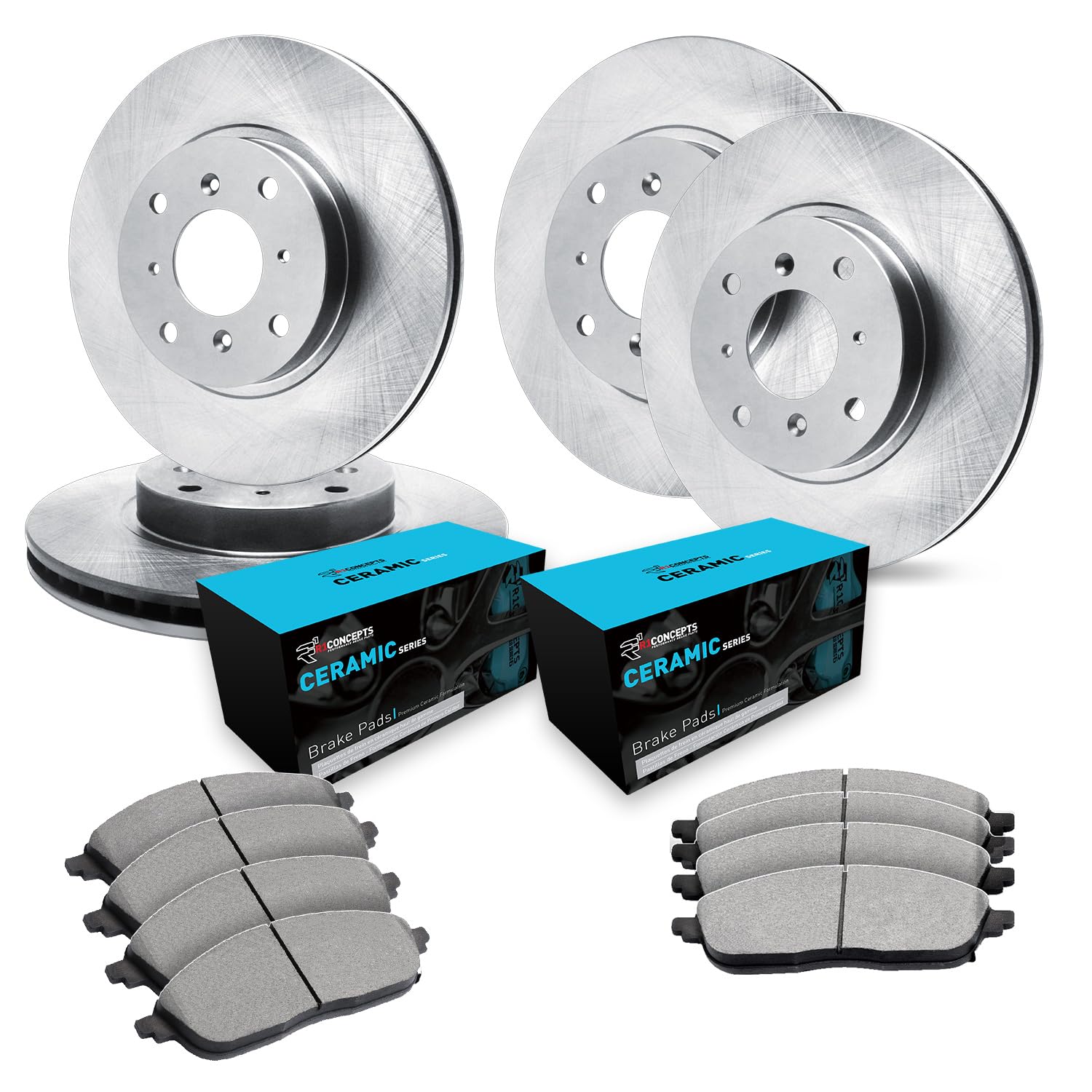 R1 Concepts Disc Brake Rotor Set with Ceramic Pads WFWN2-80001