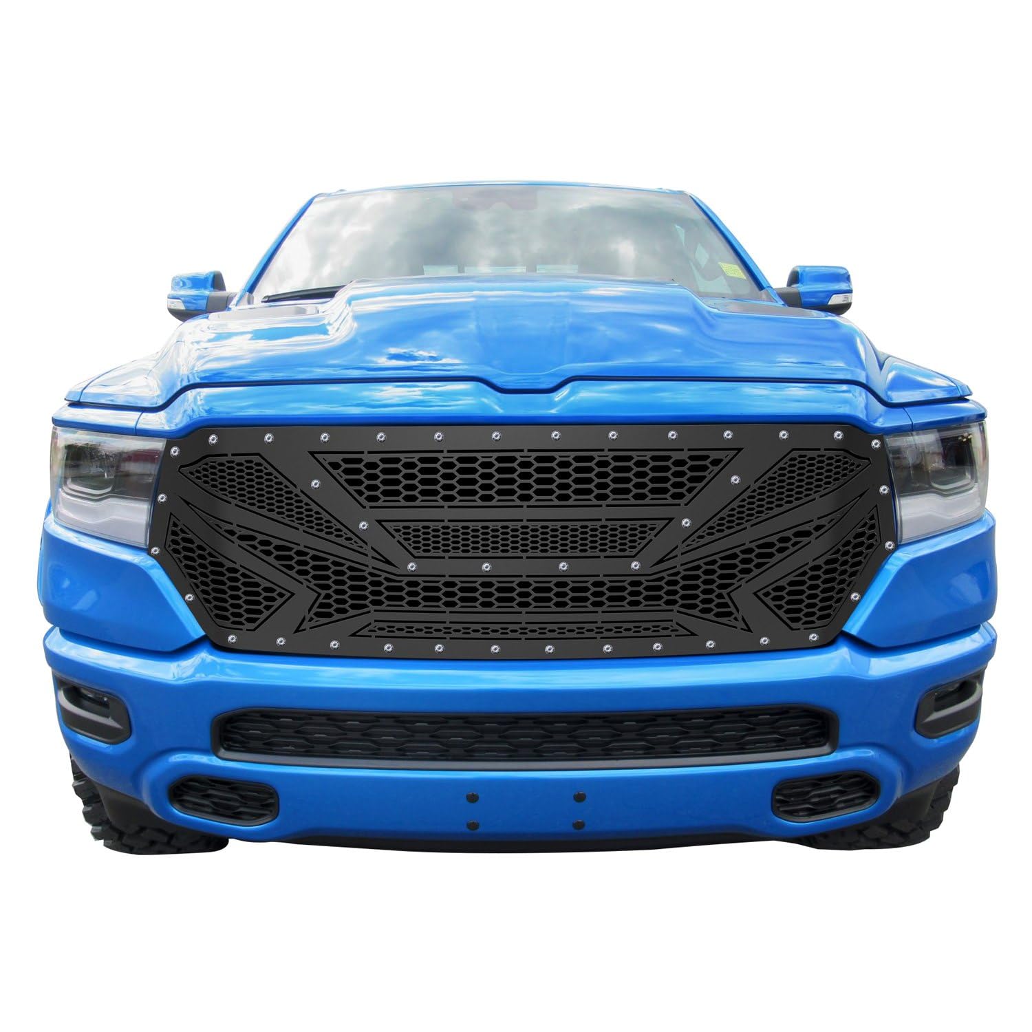 Stainless Steel Main Upper Sheet Grille 2019-2024 Ram 1500 Laramie/Lone Star/Big Horn/Tradesman (Excl. 19-24 Ram 1500 Classic, Excl. Laramie Limited)