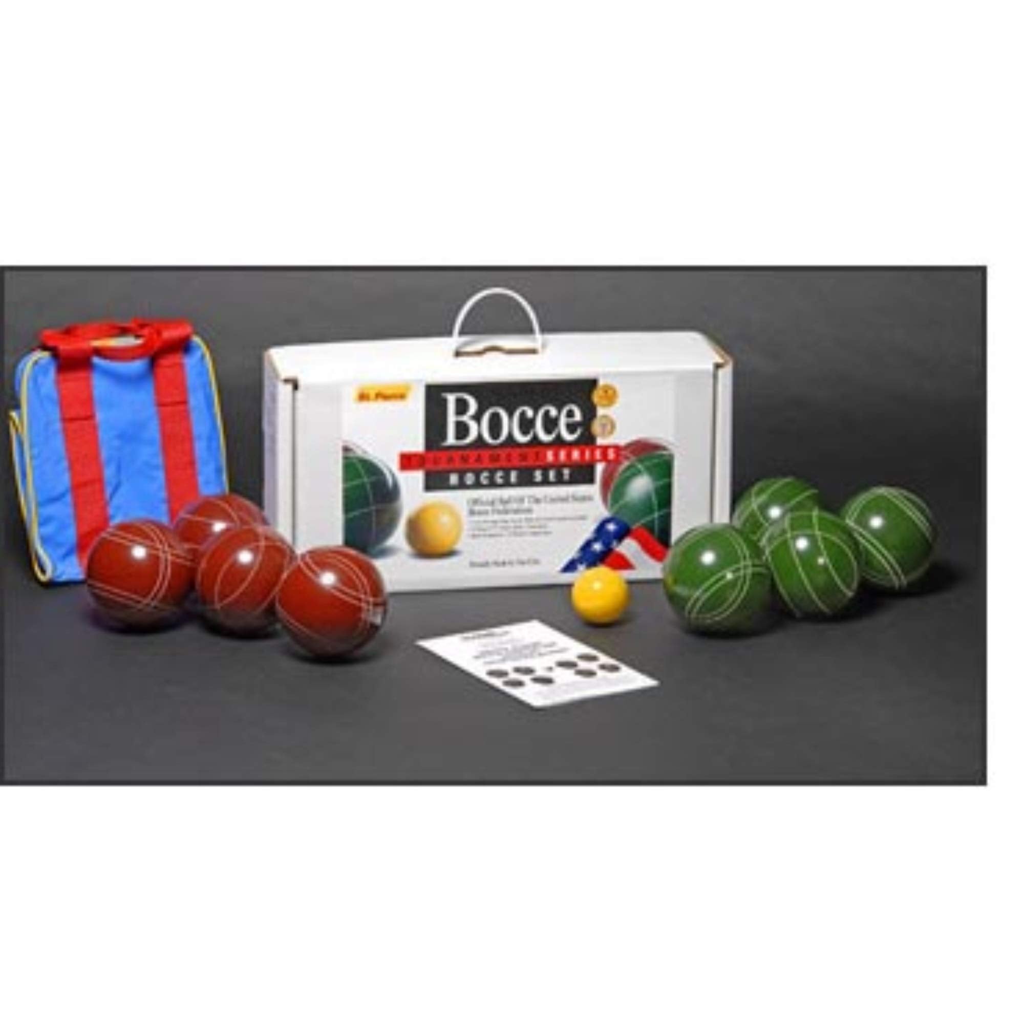 Tournament Bocce Set with Nylon Bag (TB1) by St.Pierre - Made in USA