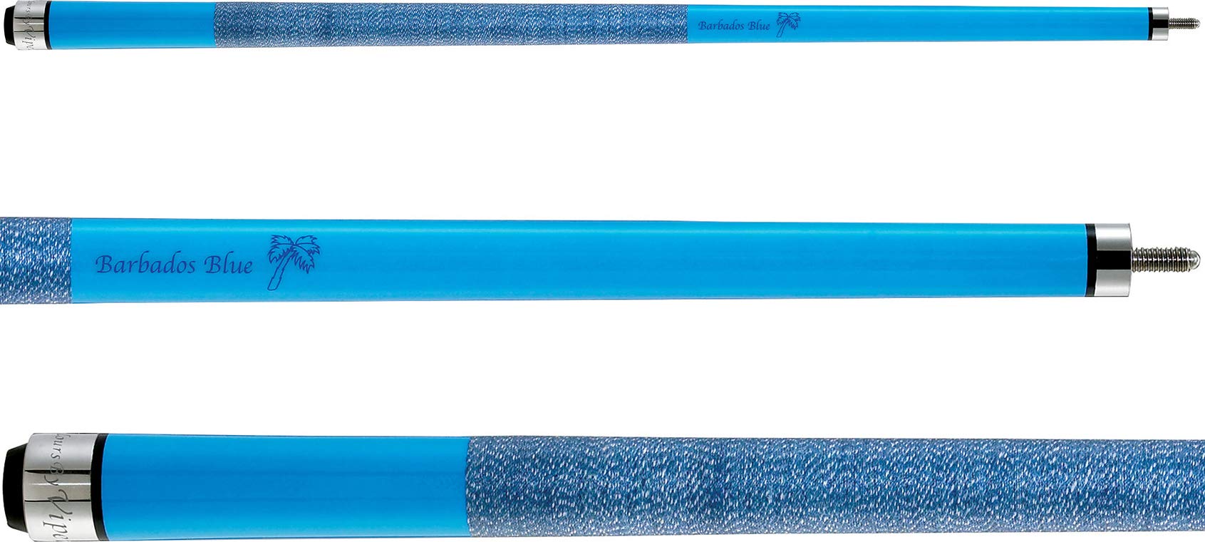 Viper By Gld Products Colours 58' 2-Piece Billiard/Pool Cue, Barbados Blue, 18 Ounce,50-0952-18