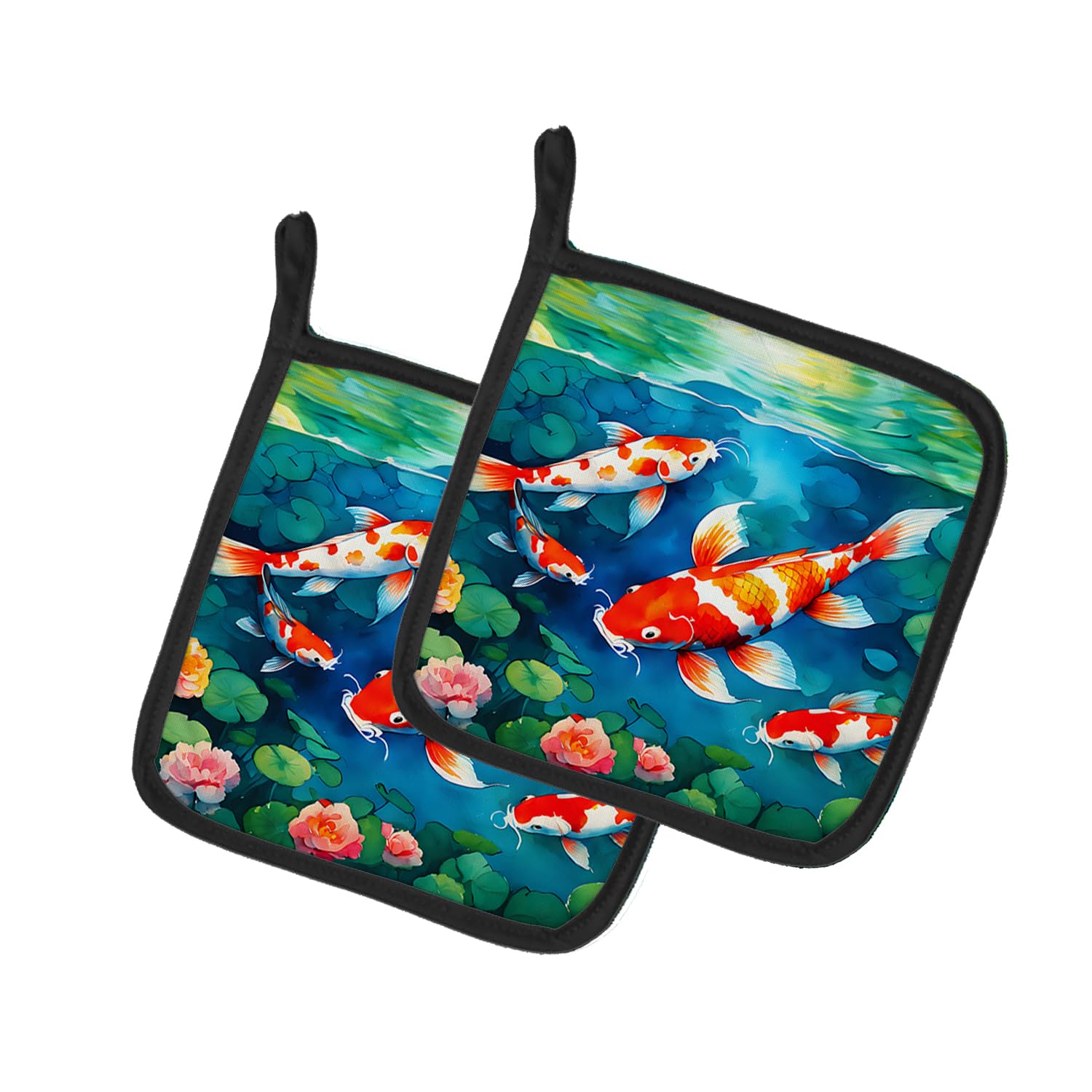 Koi Fish Pair of Pot Holders