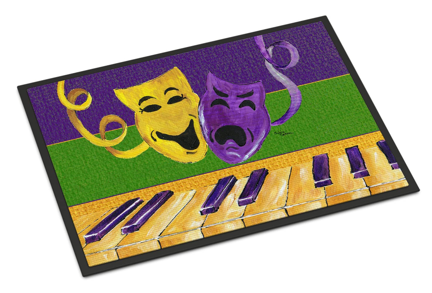 Mardi Gras Indoor or Outdoor Mat 24x36