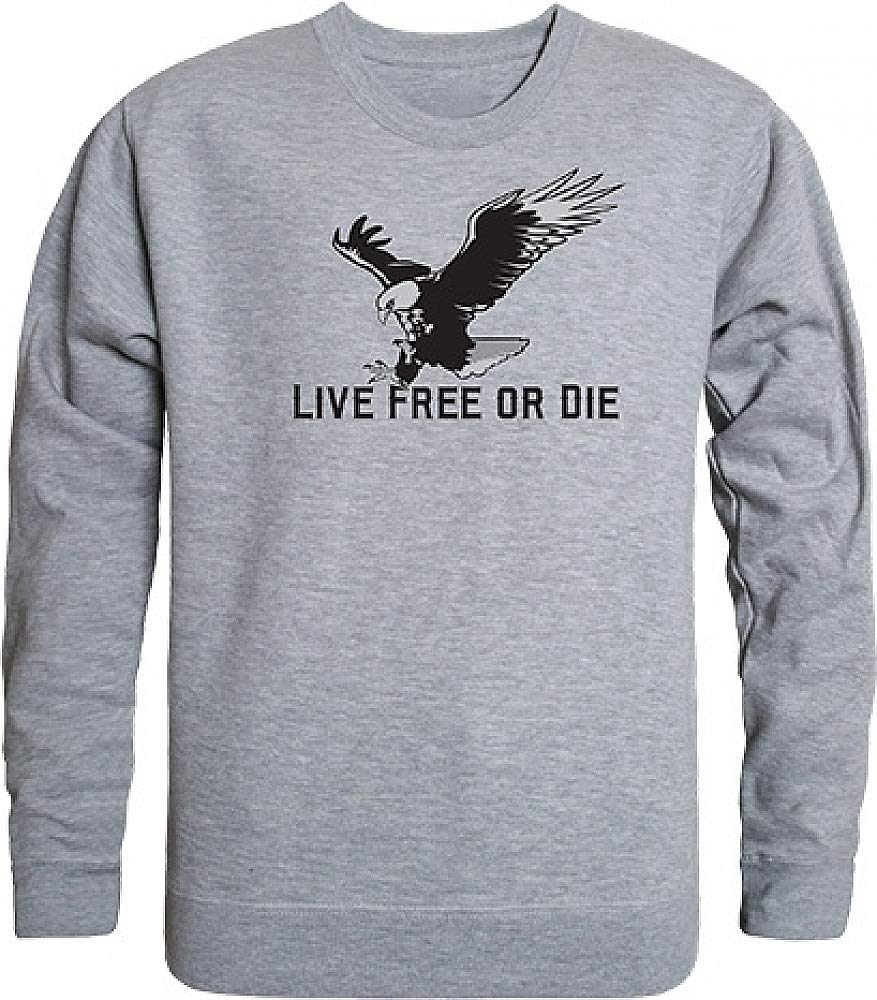 Graphic Crewneck, Live Free, H.Grey, M