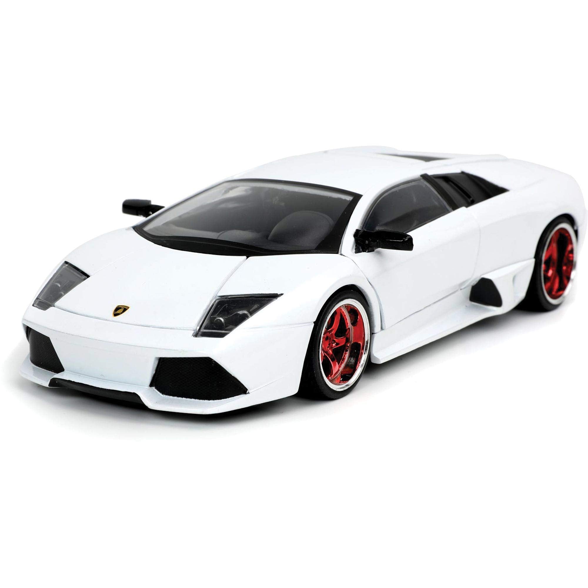 Lamborghini Murcielago LP640 White Hyper-Spec 1/24 Diecast Model Car by Jada