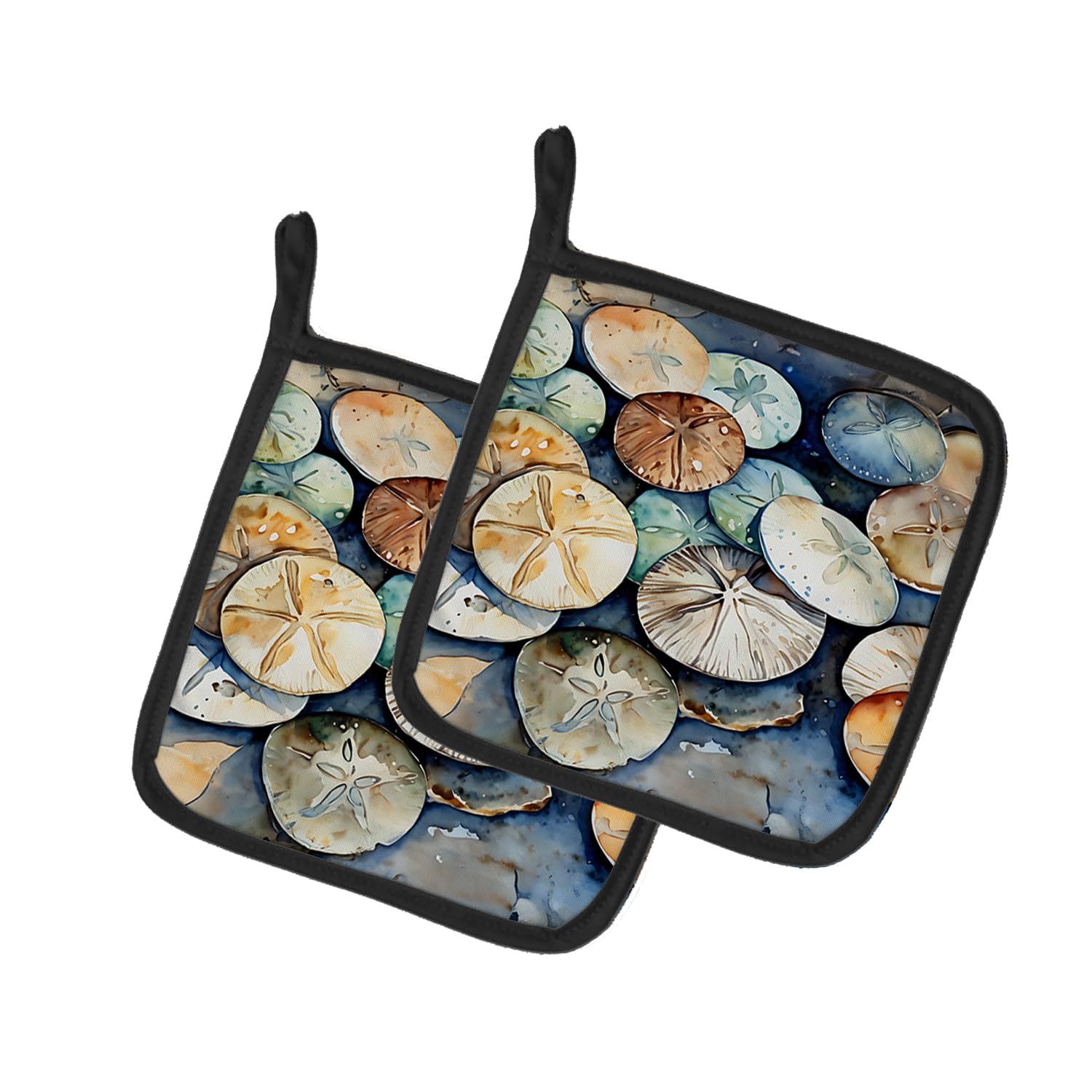Sand Dollars Pair of Pot Holders