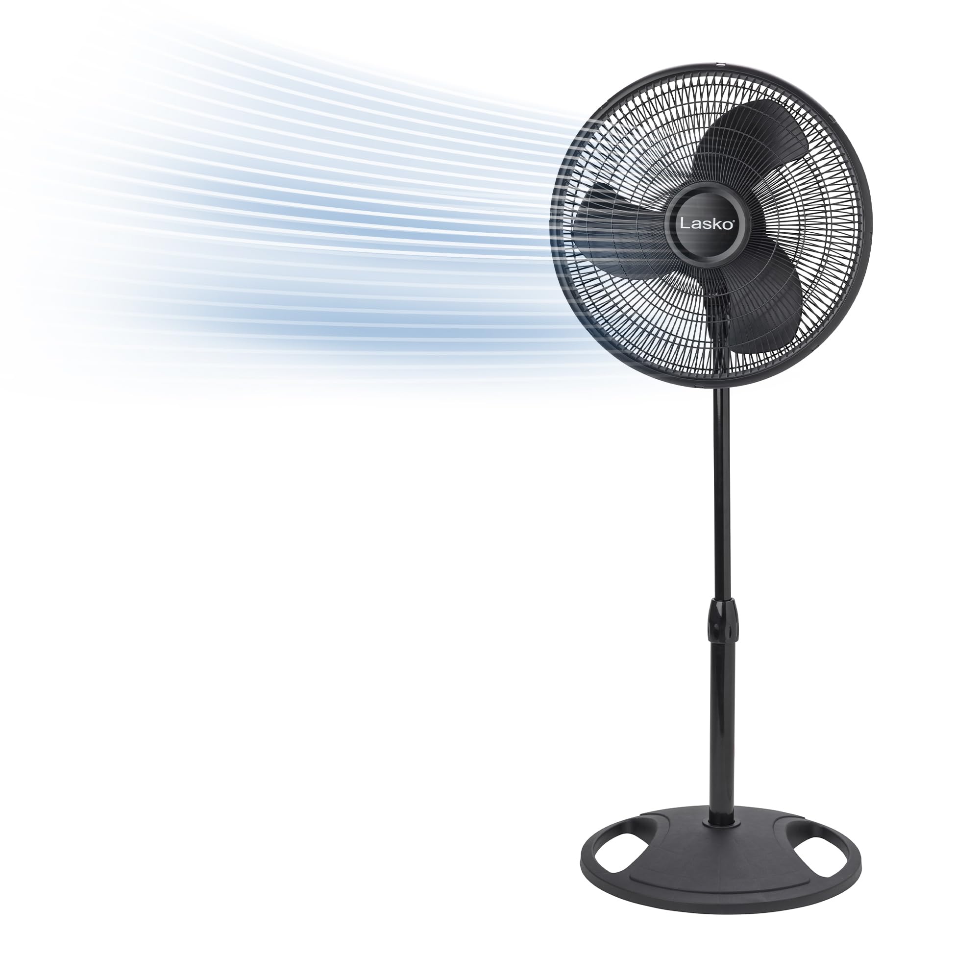 16 Oscillating Stand Fan Blk