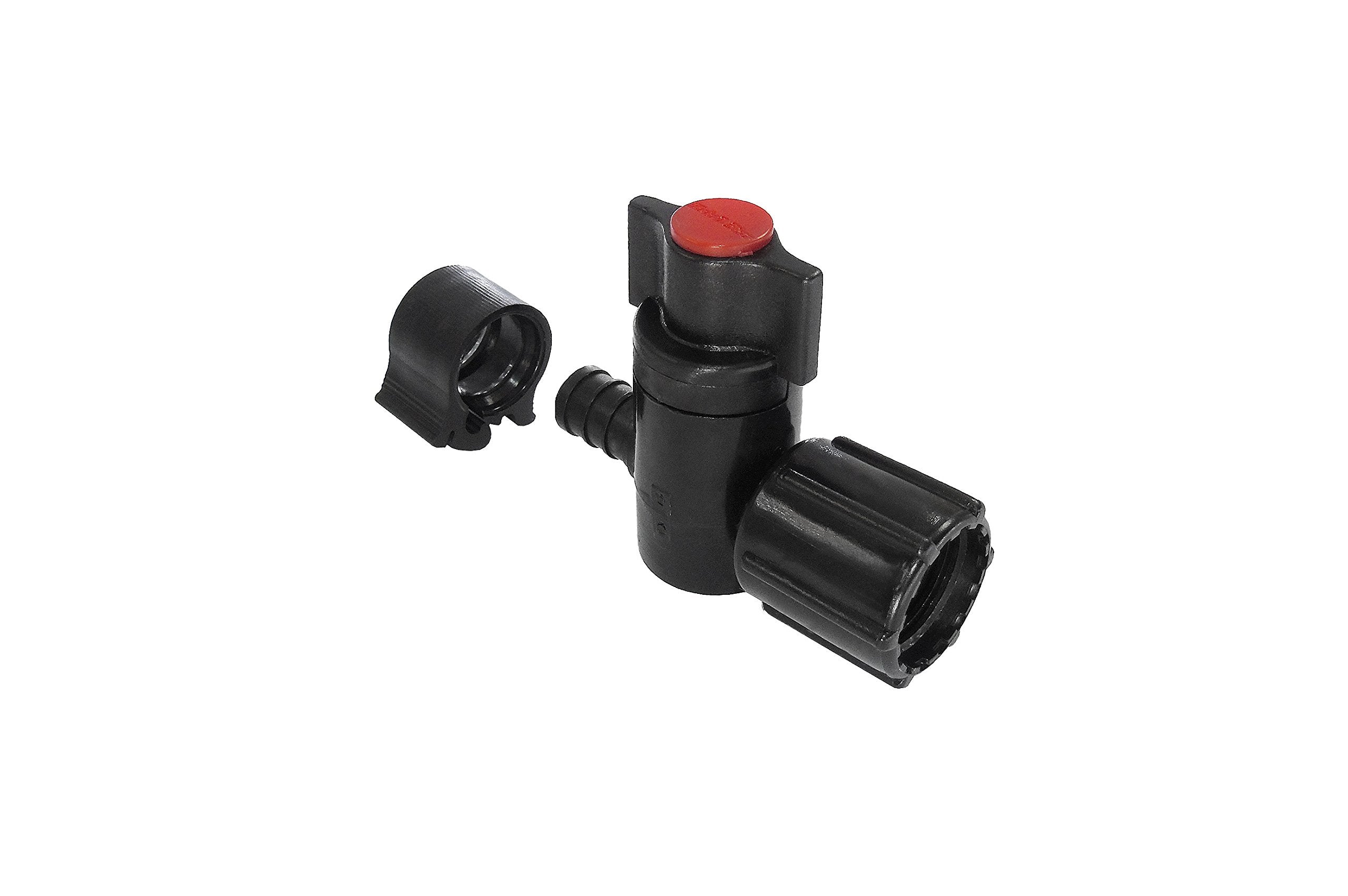 Pexlock 30891 Manifold Valve Red 1/2, Black