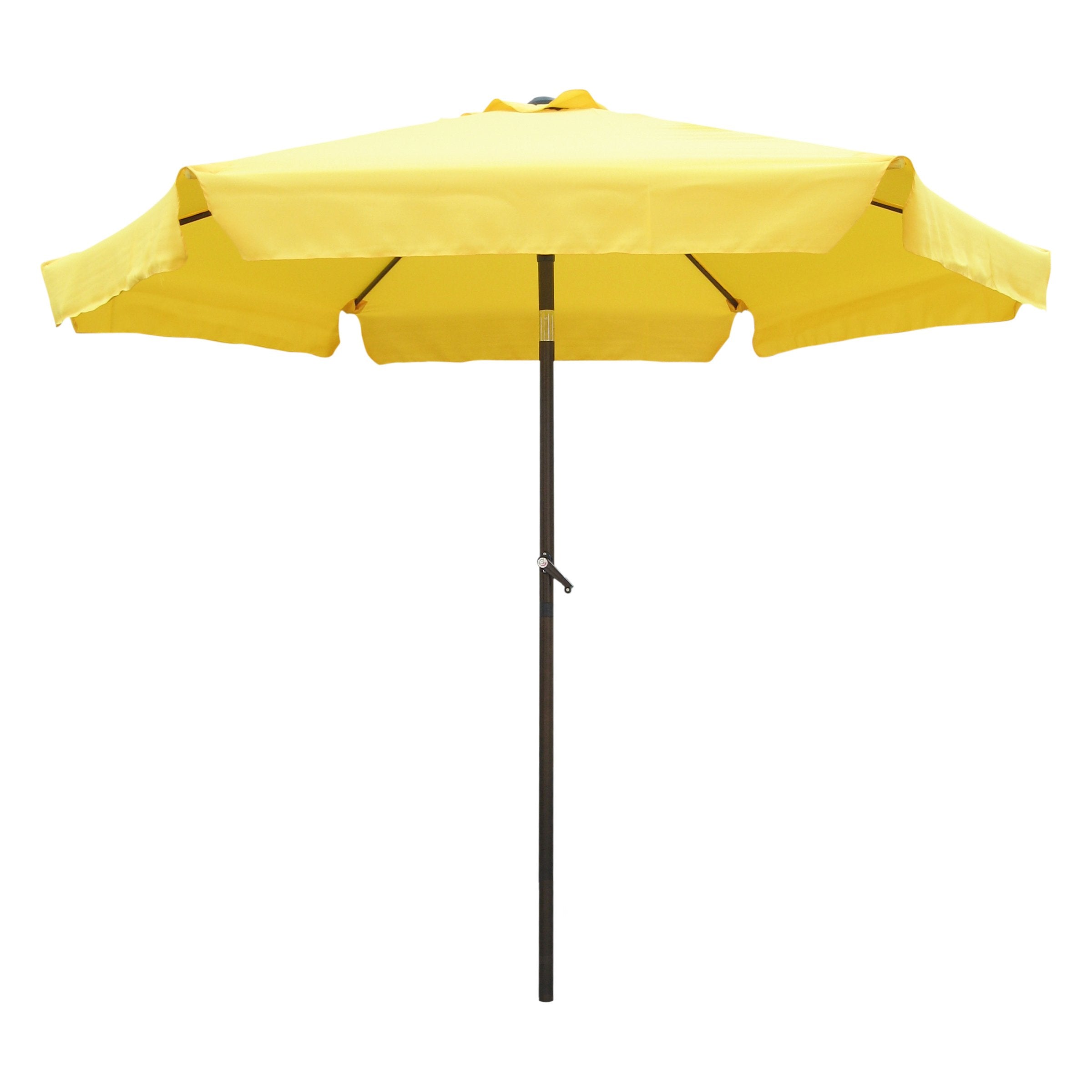 St. Kitts Steel Rib 8-foot Patio Umbrella - Bronze/Yellow