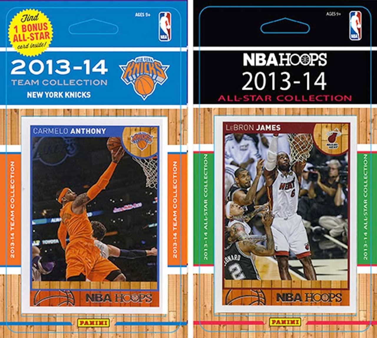 NBA New York Knicks Licensed 2013-14 Hoops Team Set Plus 2013-24 Hoops All-Star Set