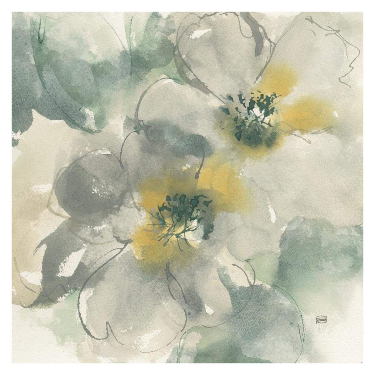 Silver Quince I -Paper Art-32x32”