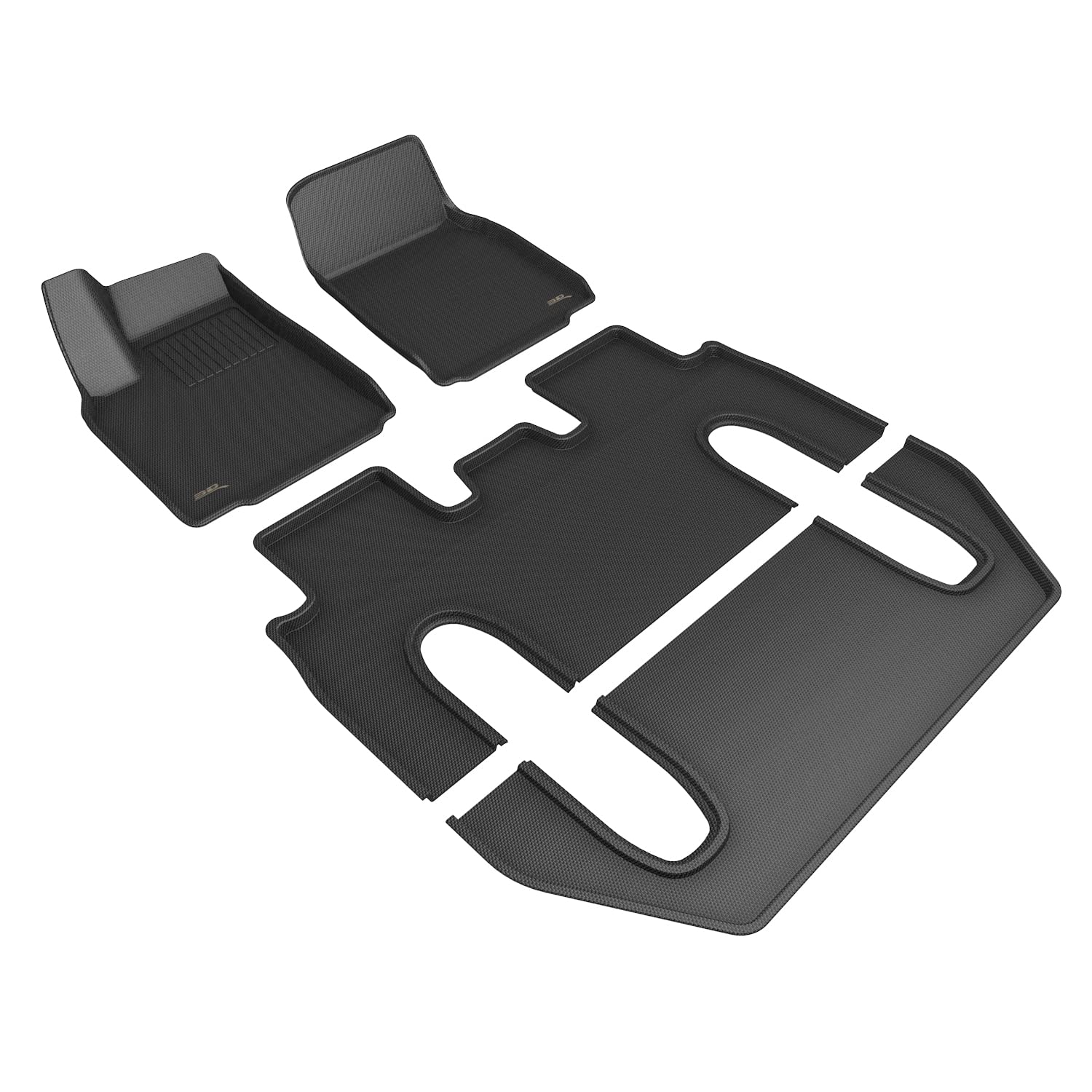 3D MAXpider Compatible with TESLA MODEL X 6-SEAT 2022-2026 KAGU BLACK R1 R2 R3