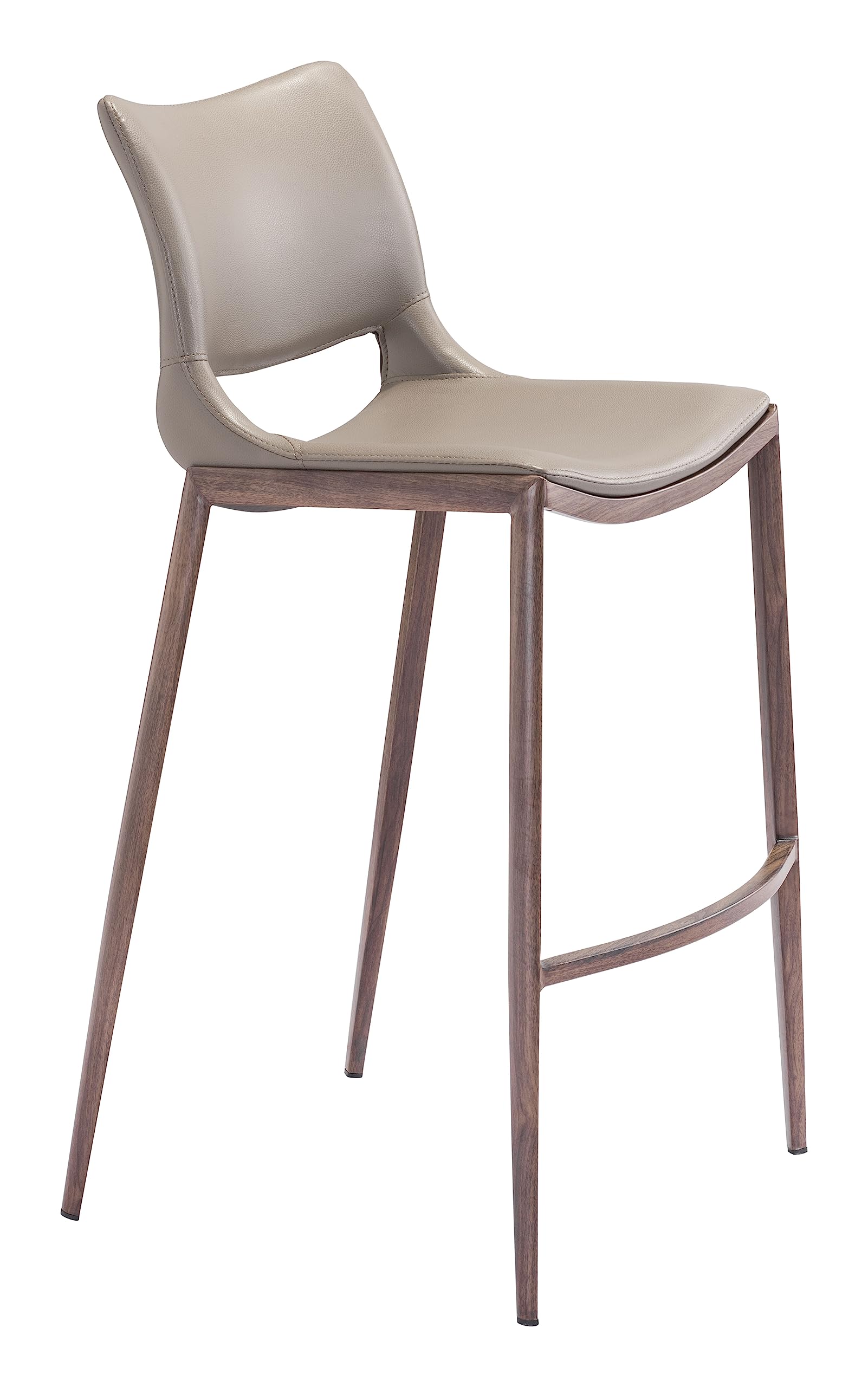 Ace Barstool (Set of 2) Brown and Walnut
