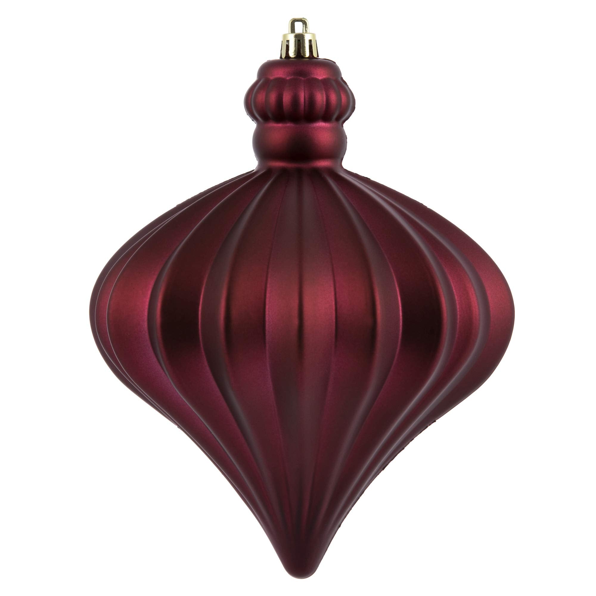 Casafoyer  6” Berry Red Matte Onion Drop 4/Bg - N175821D - (Pack Of 2)