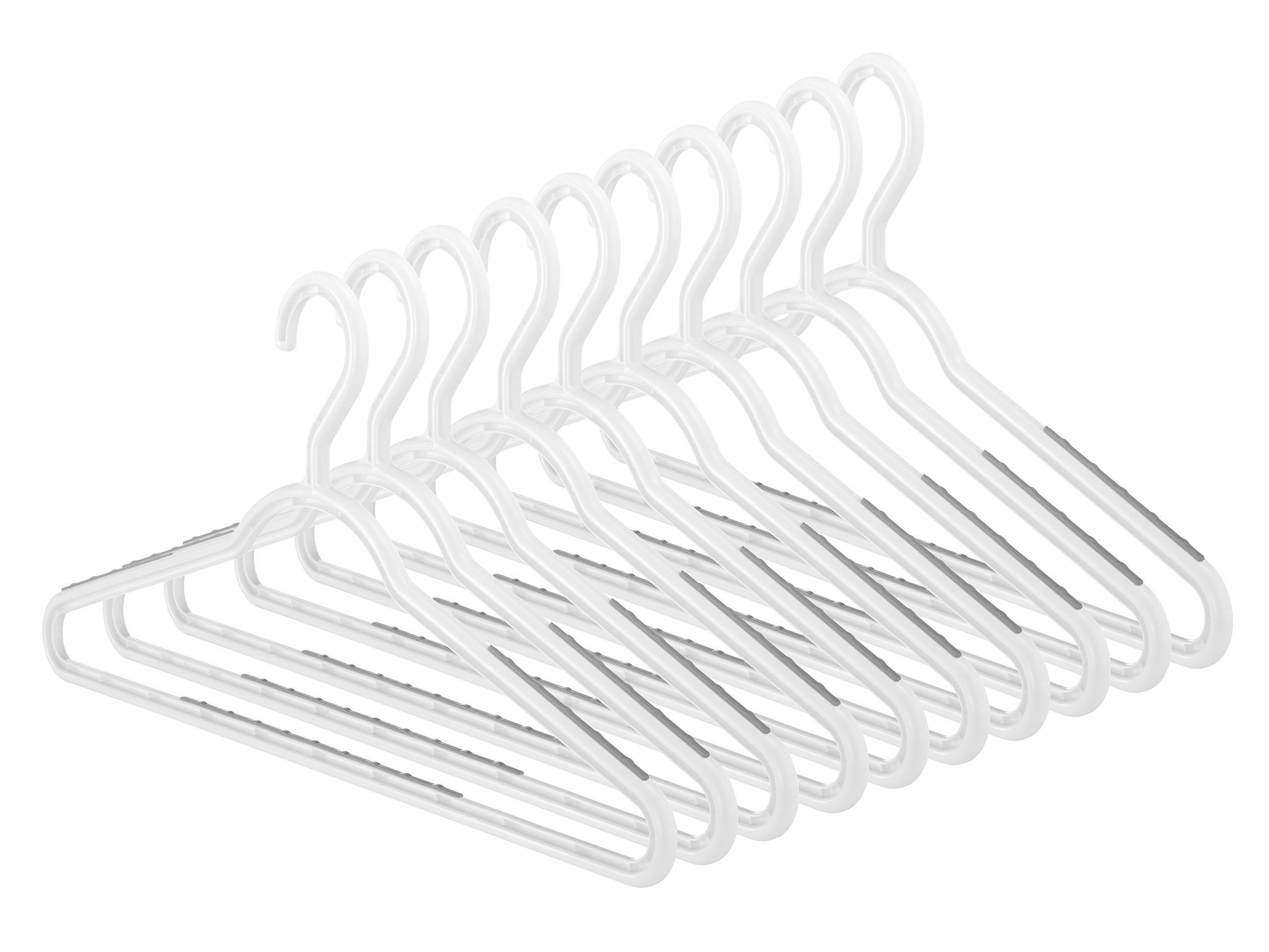 Whitmor Set of 10 Slim Sure-Grip Hangers