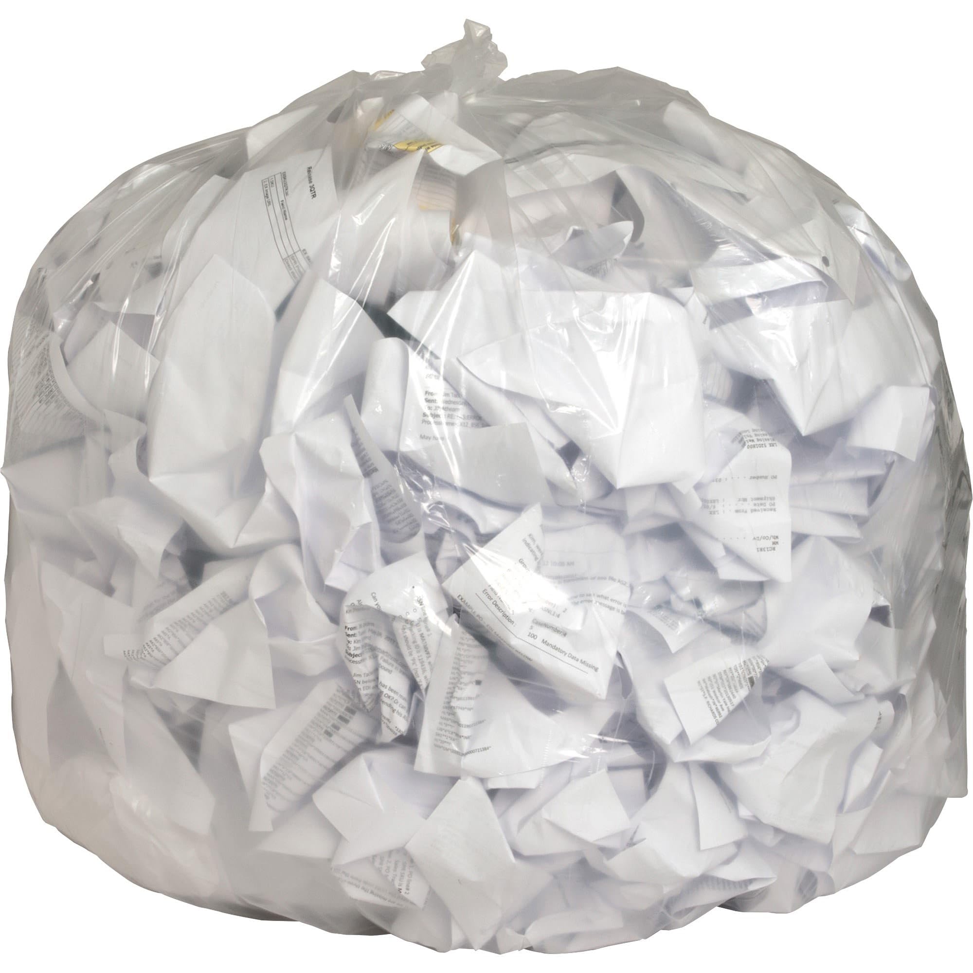 Genuine Joe Clear Trash Can Liners - 56 gal Capacity - 43 Width x 48??Length - 0.80 mil (20 Micron) Thickness - Low Density - Clear - Film - 100/Carton - Multipurpose
