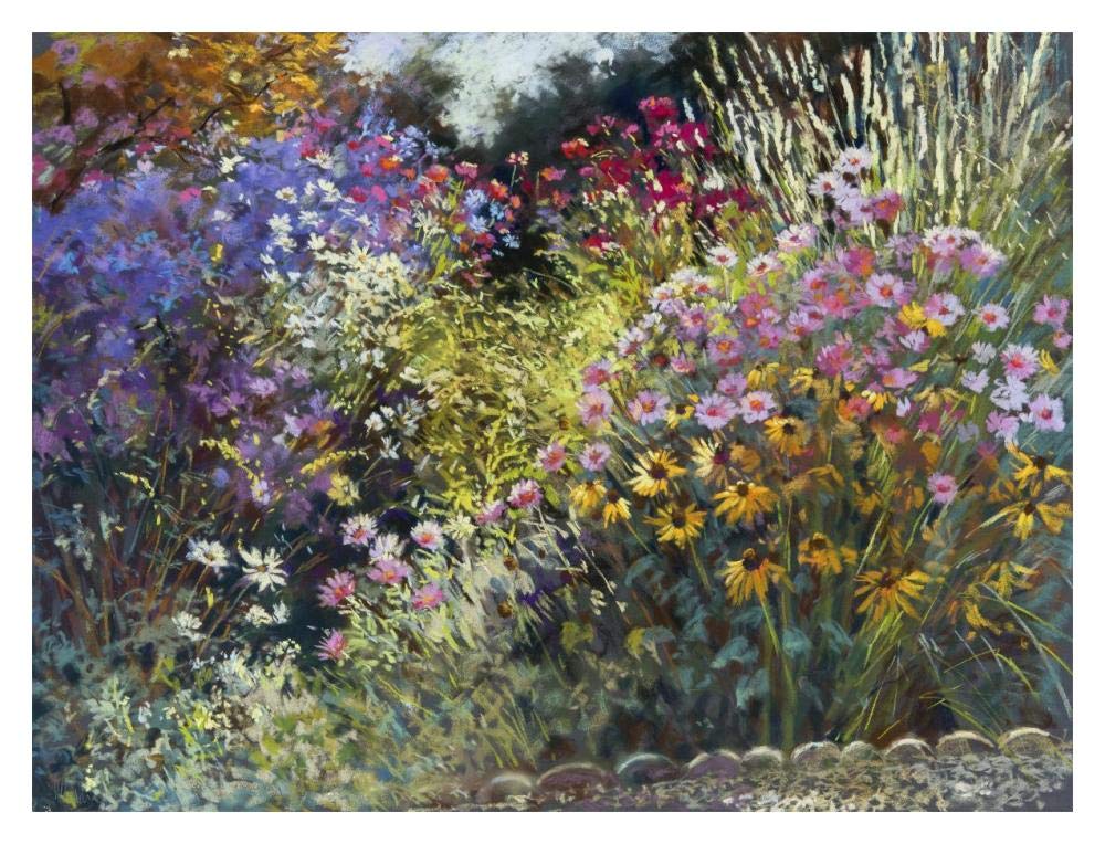 Evening in the Garden-Paper Art-18x14”