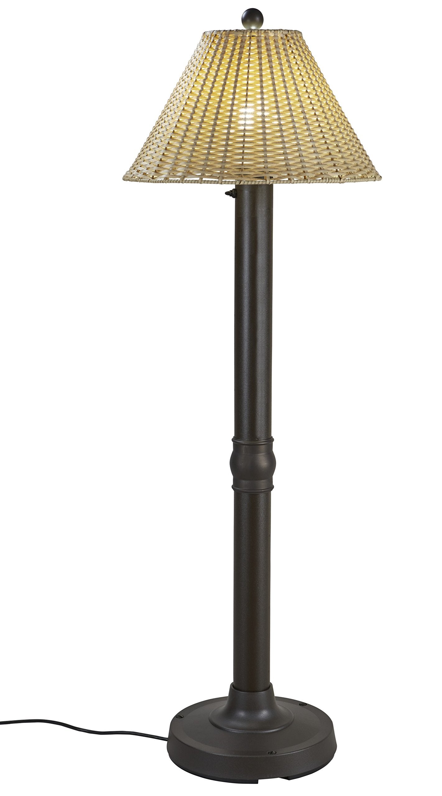Patio Living Concepts 19207 Tahiti Outdoor Floor Lamp With 3 Tubular Body, 60