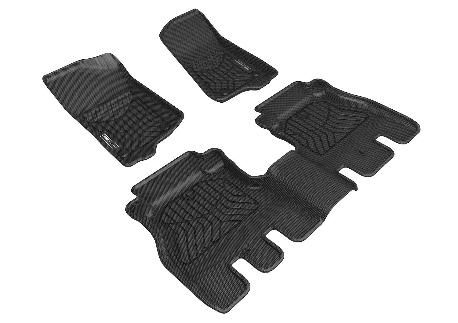3D MAXpider JEEP WRANGLER JL UNLIMITED 2018-2021 MAXTRAC BLACK R1 R2