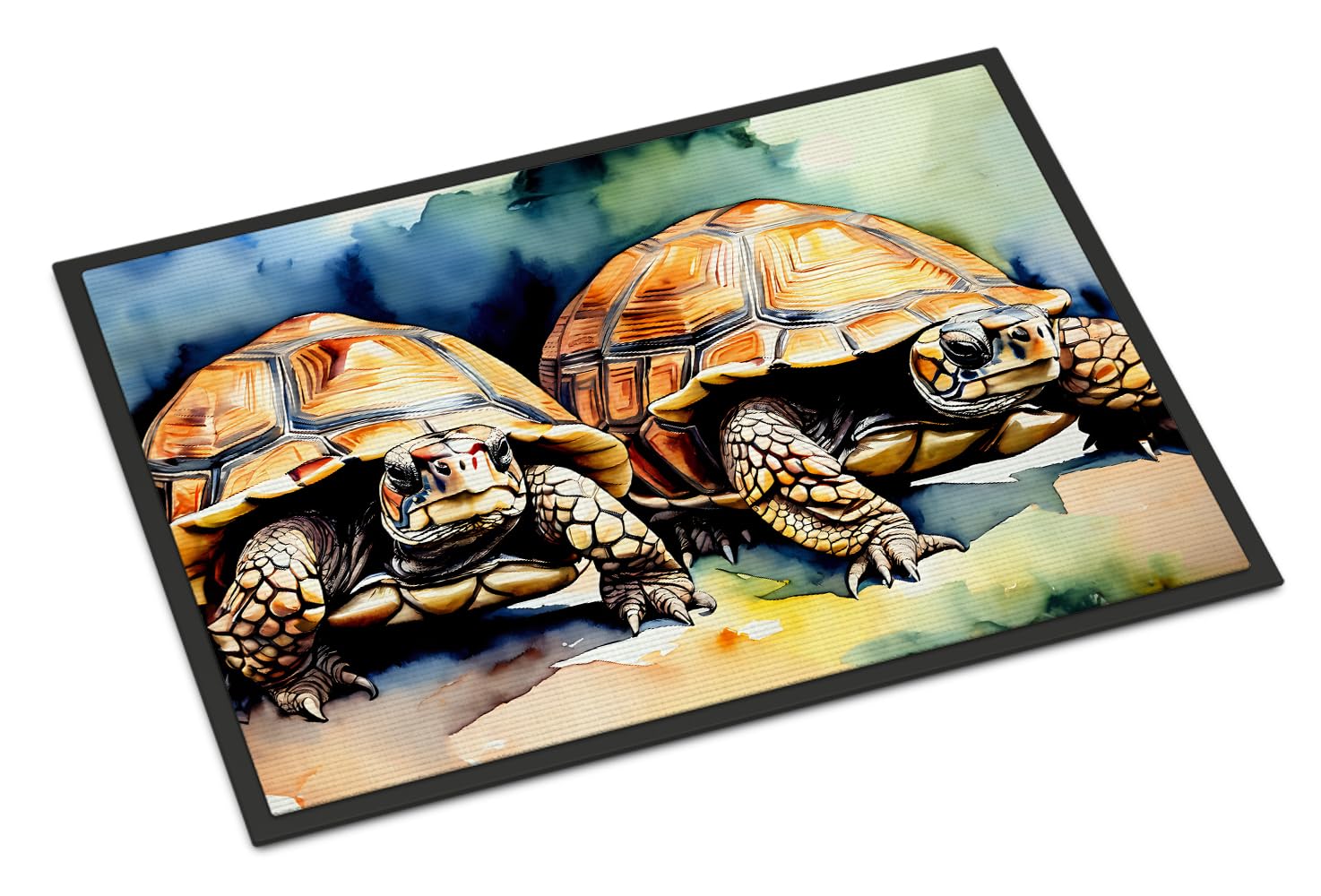 Carolines Treasures DAC2994MAT Turtles Tortoises Doormat Front Door Mat Indoor Outdoor Rugs for Entryway, Non Slip Washable Low Pile, 18H X 27W