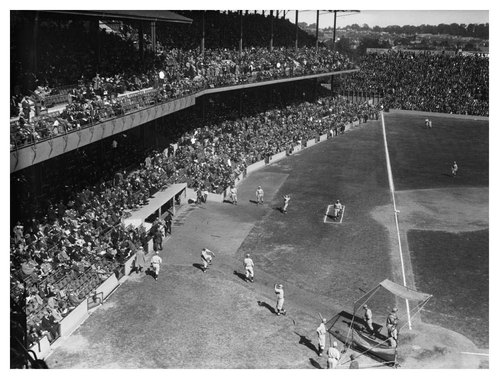 Washington Baseball Game, 1924-Paper Art-50x38”