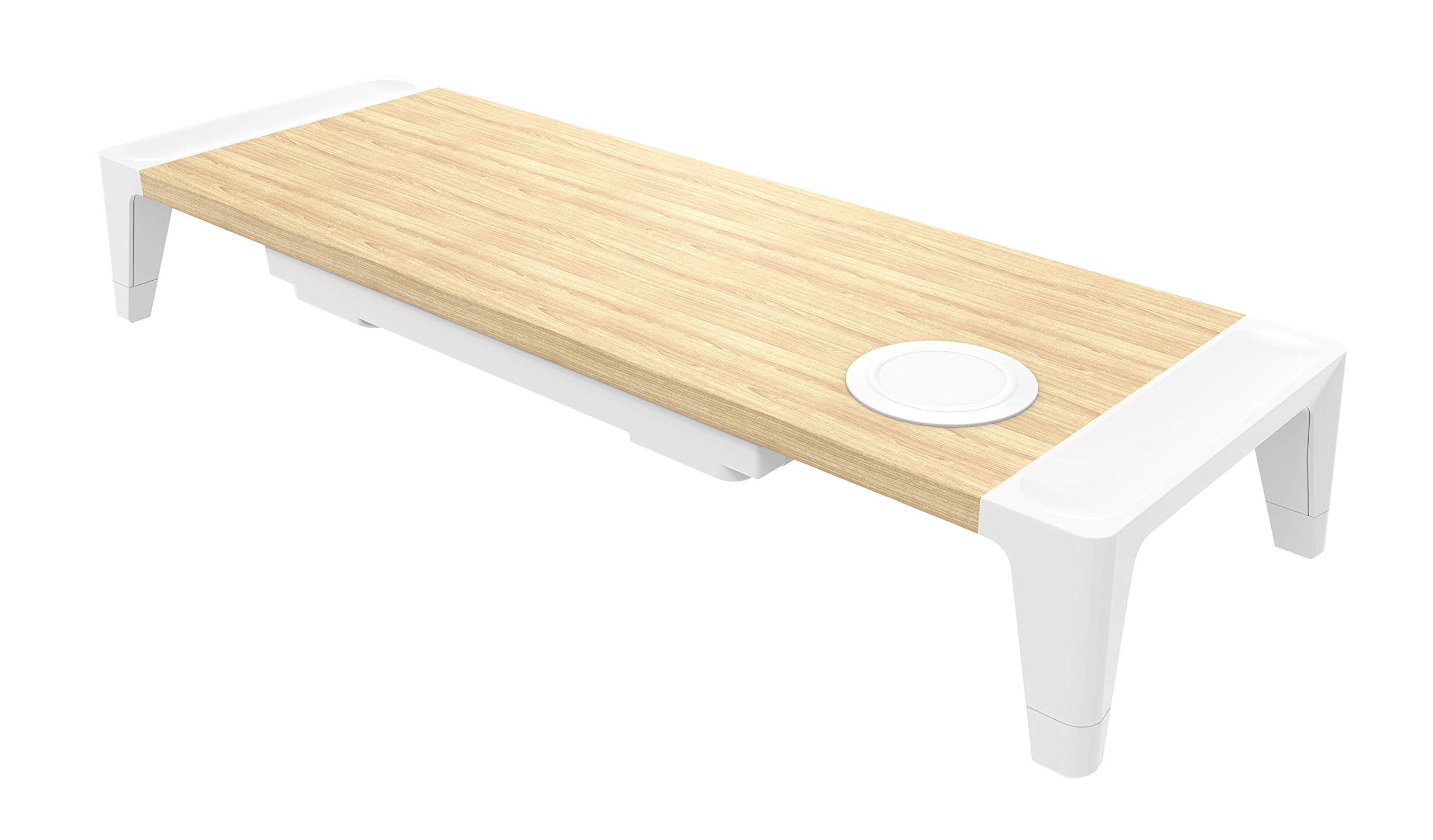 Bostitch Wireless Charging Wooden Monitor Stand