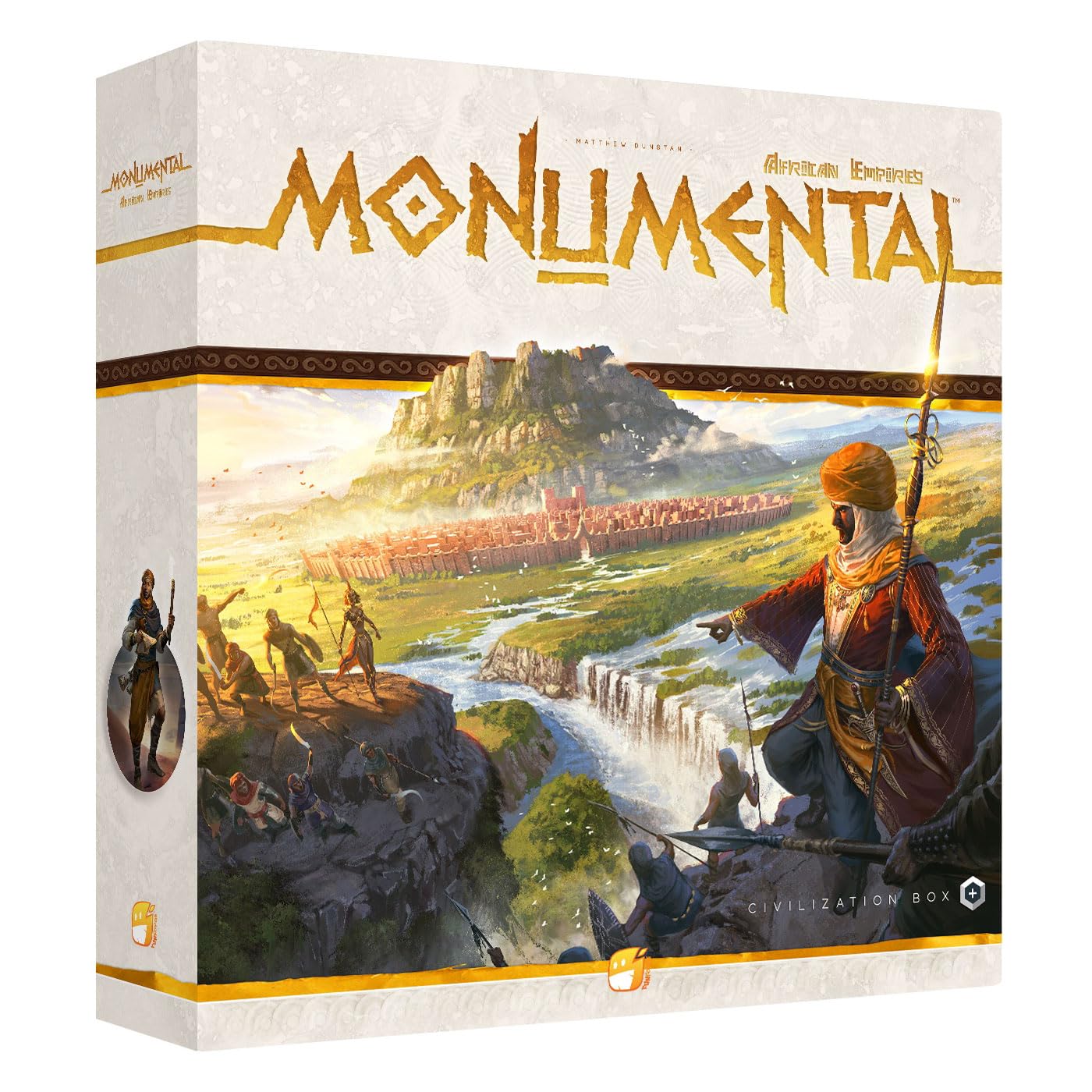 Funforge: Monumental African Empires Expansion - Civilization & Deckbuilding Board Game, Ages 10+, 1-5 Players, 90-120 Min