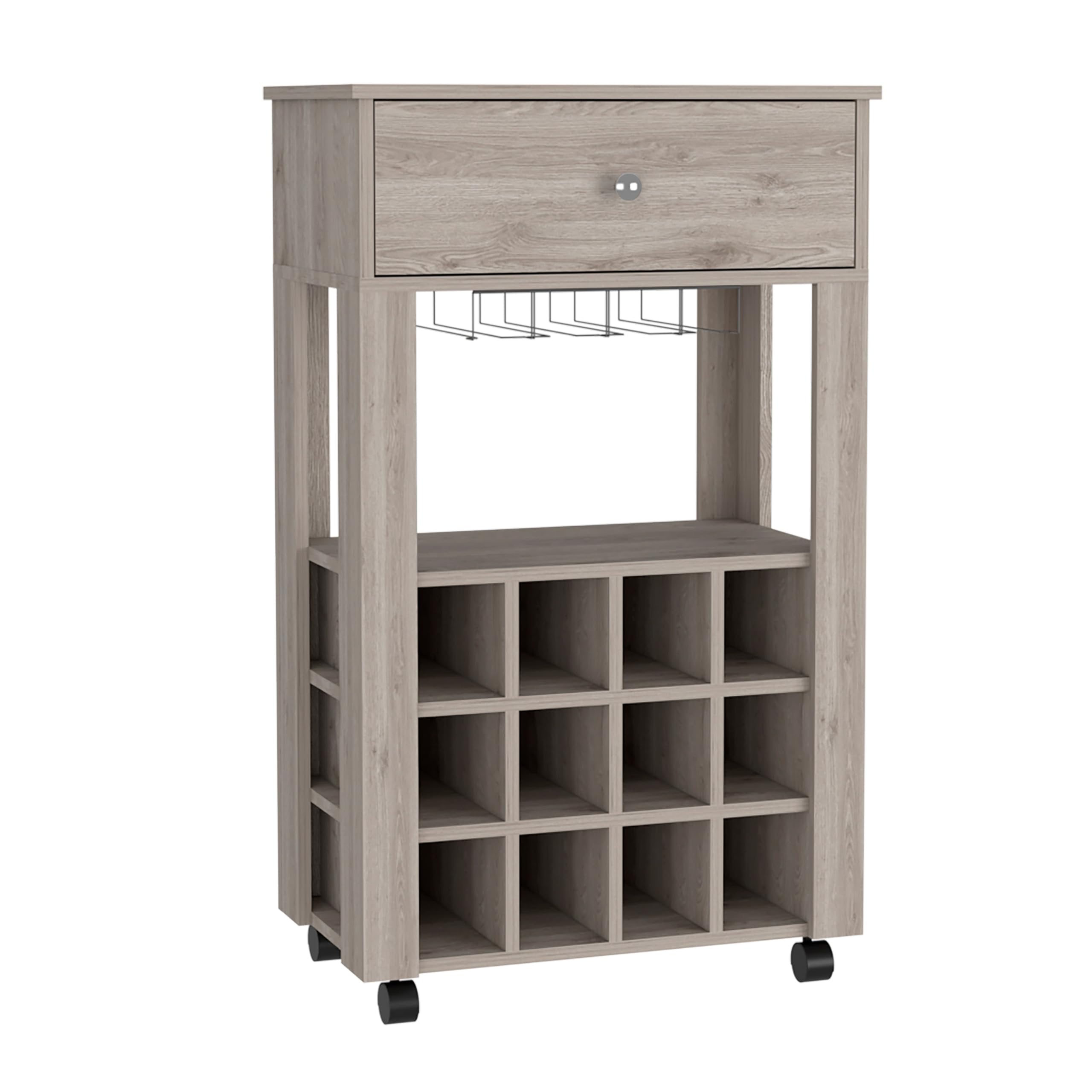 Memphis Bar Cart  -Living Room -Light Gray