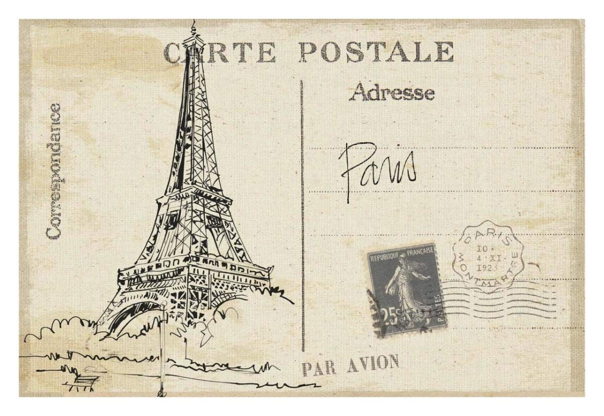Postcard Sketches IV v2 -Paper Art-32x22”