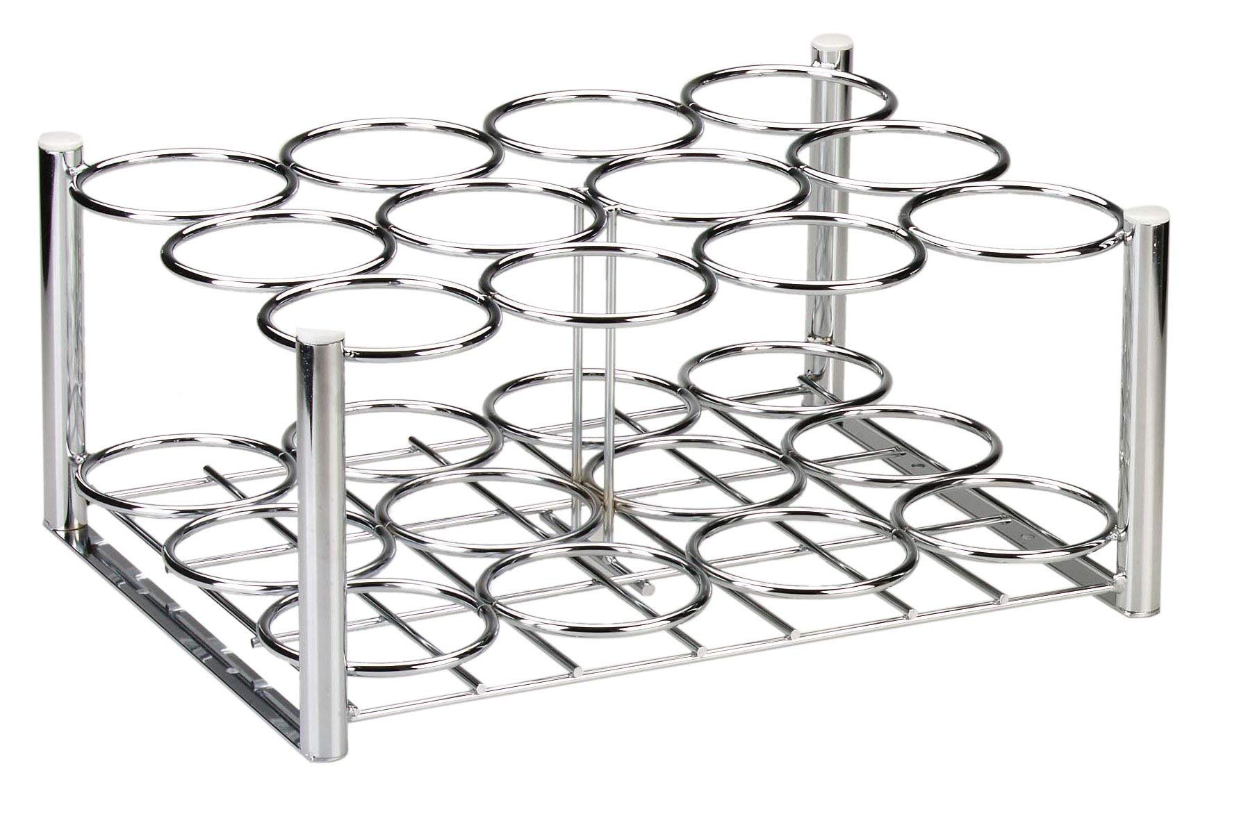 Drive Medical Deluxe Oxygen Cylinder Rack, Chrome, 16 x 10. 5″ x 9. 5″″
