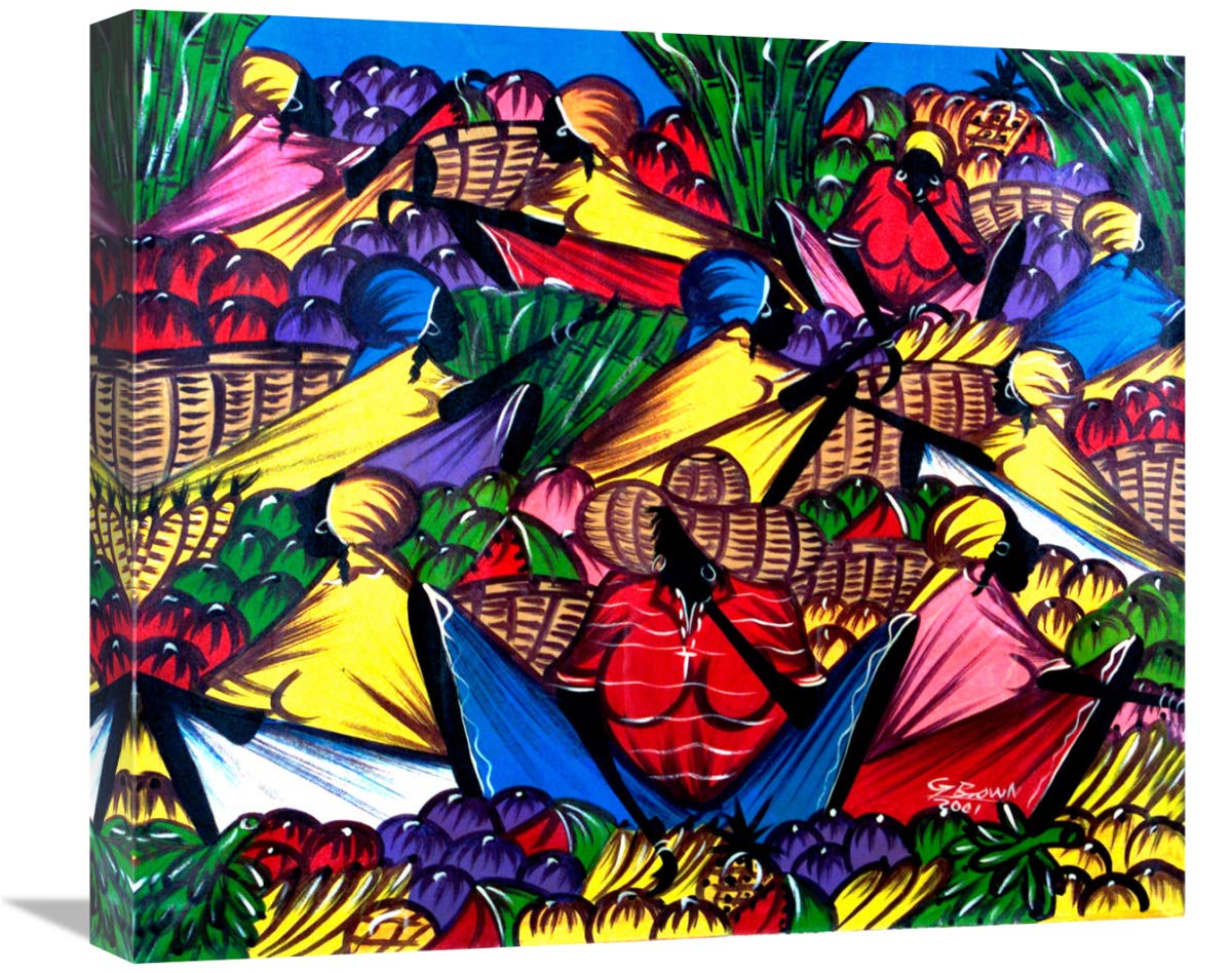 Market Place-Canvas Art-22x19.14”