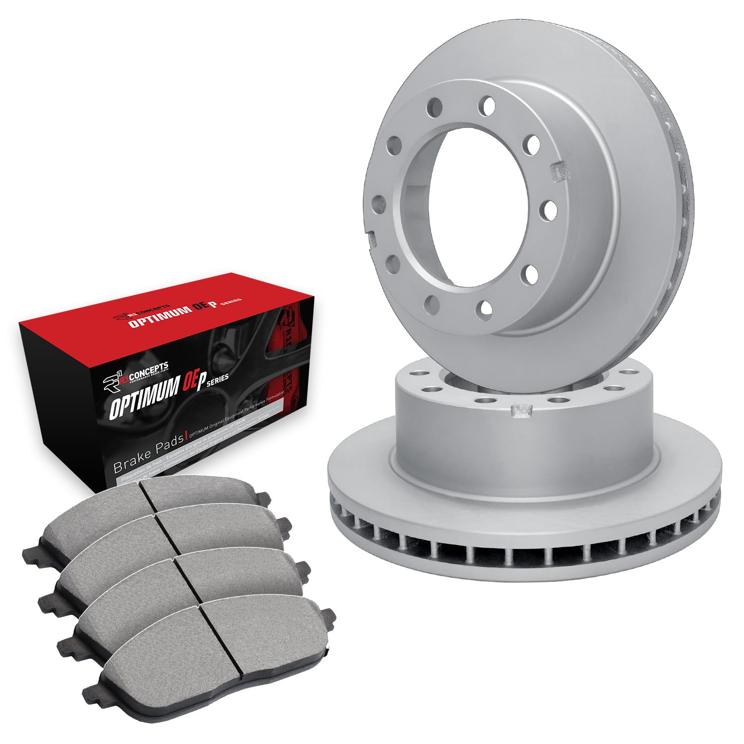 R1 Concepts Disc Brake Rotor Set with Optimum Oe Pads WFUN1-54242