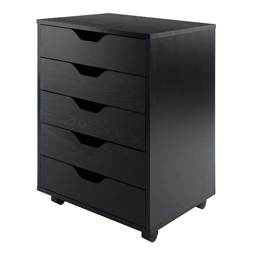 Yardlio Wood Halifax 5-Drawer Cabinet: Versatile, Compact Storage Solution