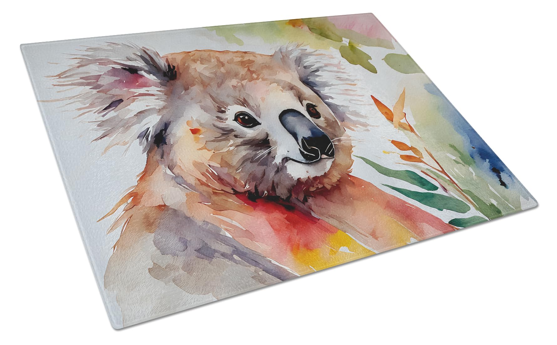 Carolines Treasures DAC2940LCB Koala Glass Cutting Board Large Decorative Tempered Glass Kitchen Cutting and Serving Board Large Size Chopping Board