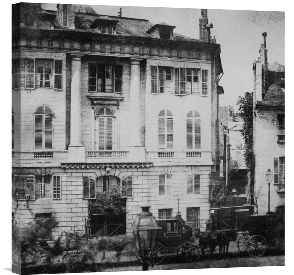 Paris, May 1843 - Boulevard des Italiens-Canvas Art-22x22”