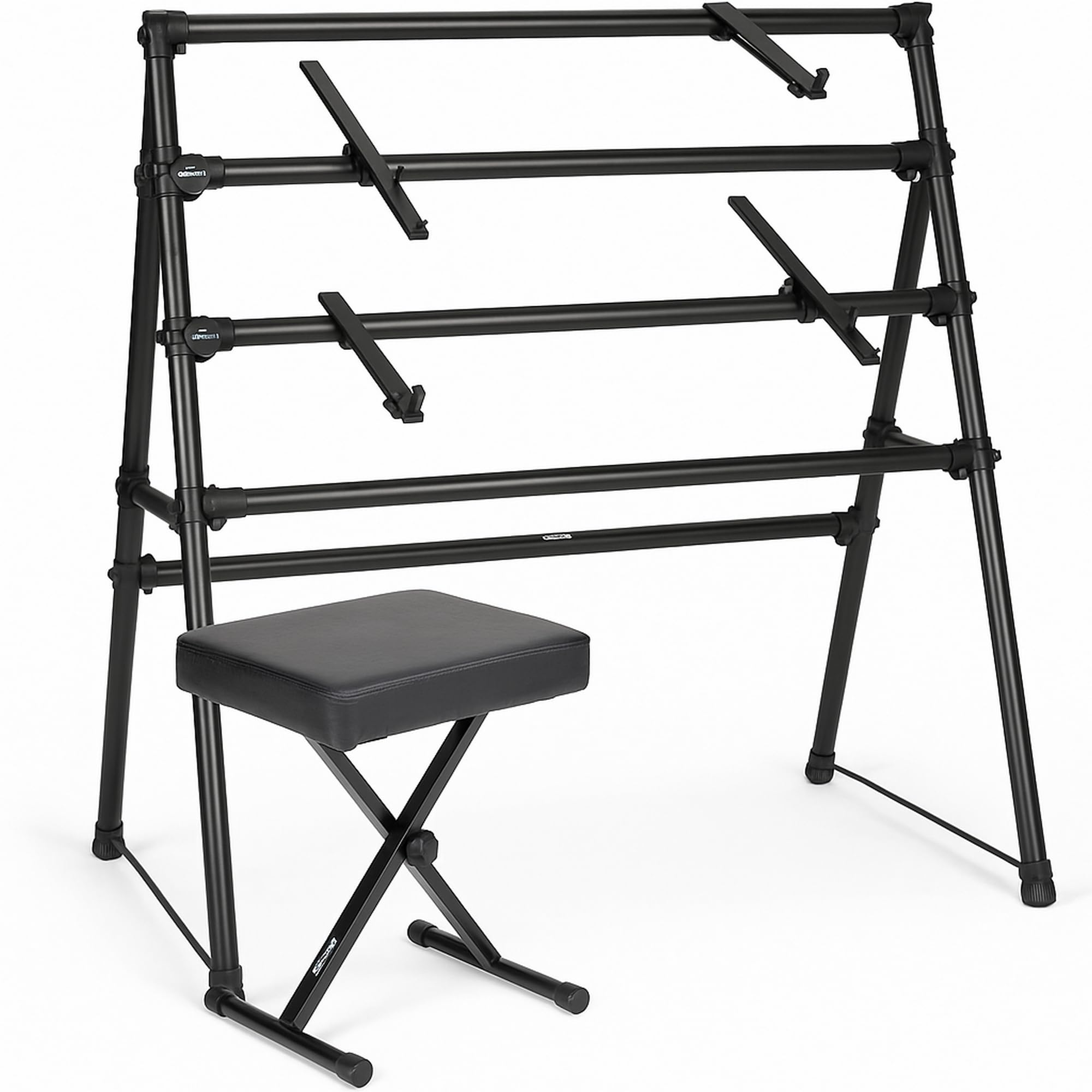 On-Stage Keyboard Stand (KS7903) with Padded Keyboard Bench (KT7800)