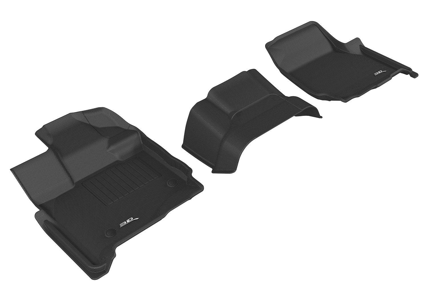 3D MAXpider FORD F-150 2015-2022 SUPERCAB KAGU BLACK R1 (2 EYELETS, NOT FIT 4X4 M/T FLOOR SHIFTERS)