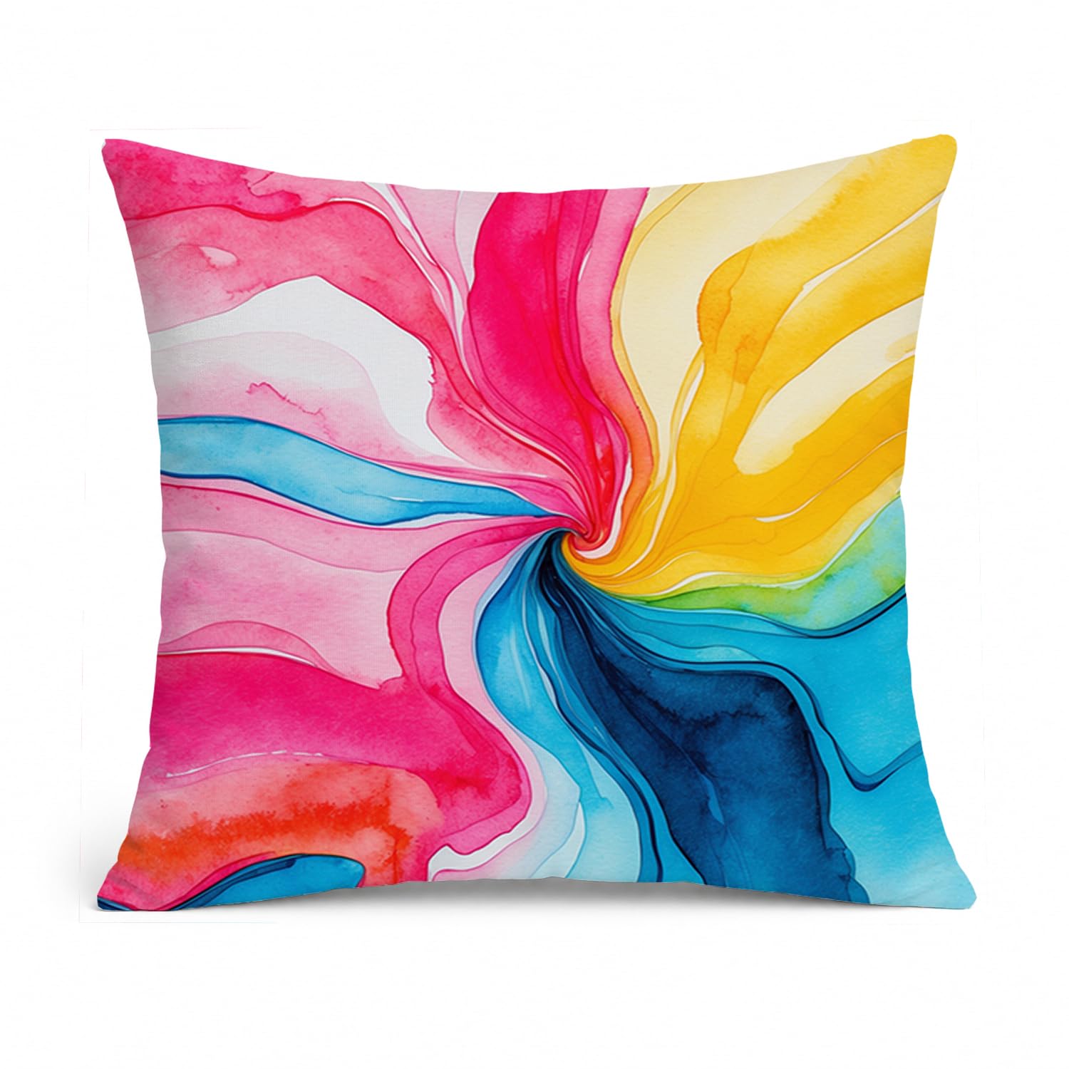 Carolines Treasures Pansexual Pride Throw Pillow Machine Washable, Indoor Outdoor Decorative Pillow for Couch, Bed or Patio, 14Hx14W
