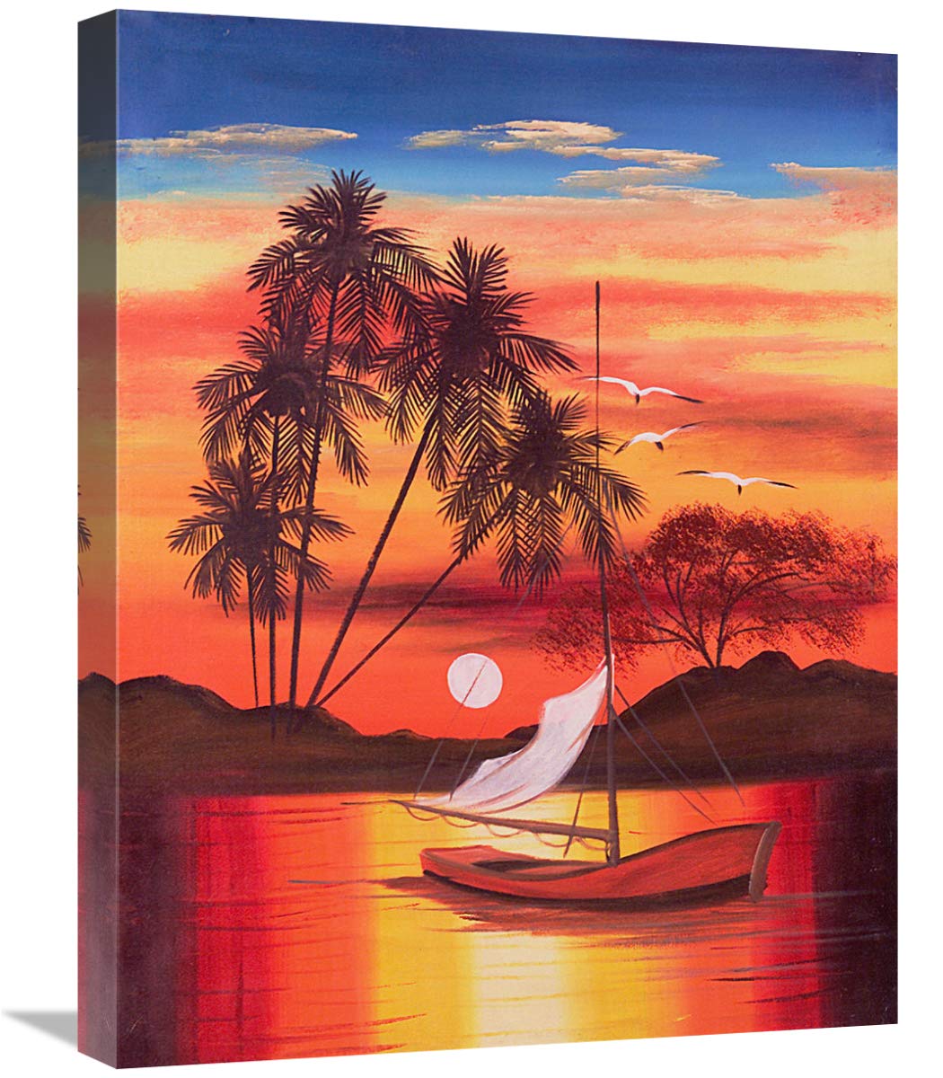 Cat Island Slope 1-Canvas Art-18x24”