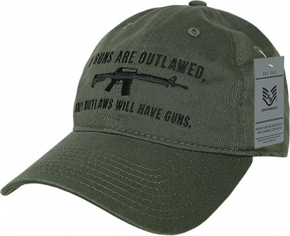 Relaxed Graphic Cap, Outlaw, Olive