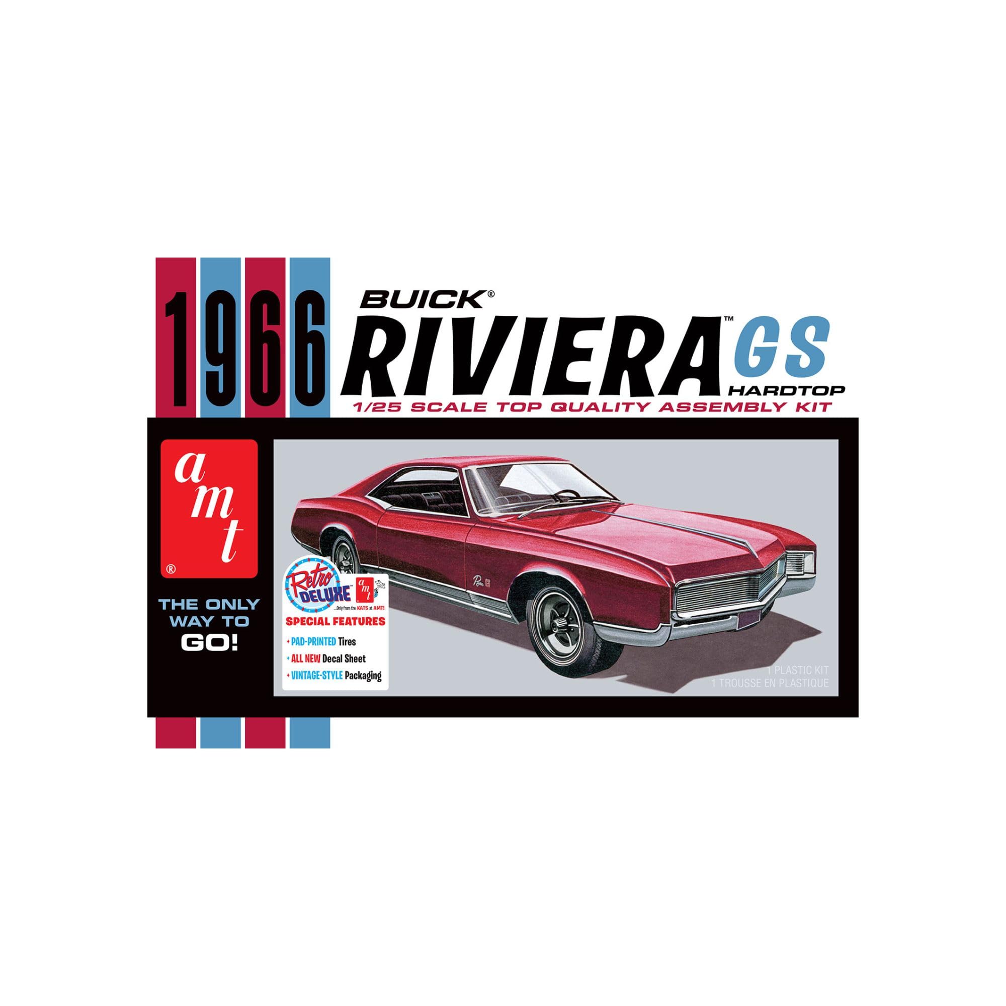 Skill 2 Model Kit 1966 Buick Riviera GS 1/25 Scale Model by AMT