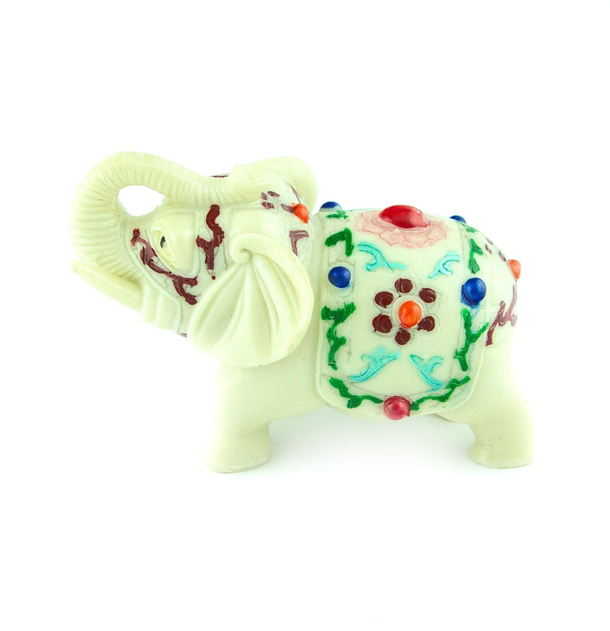Ivory Elephant Figurines