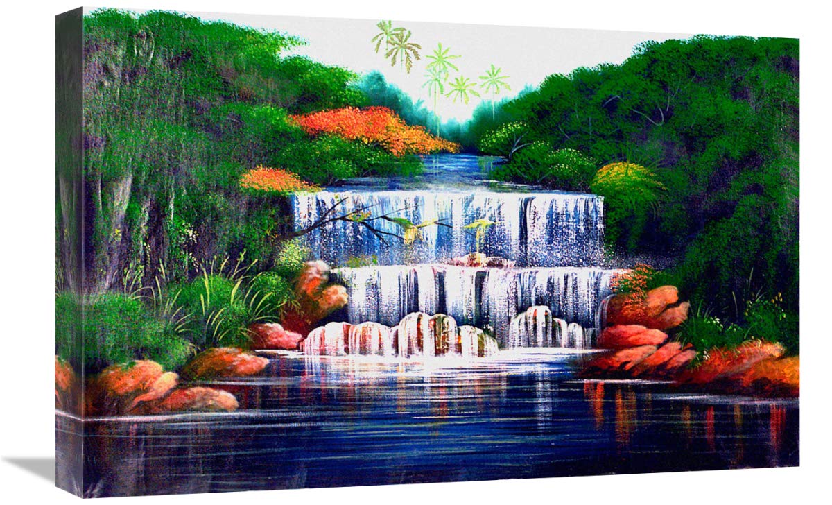 The Grand Waterfall Vivid-Canvas Art-24x16”