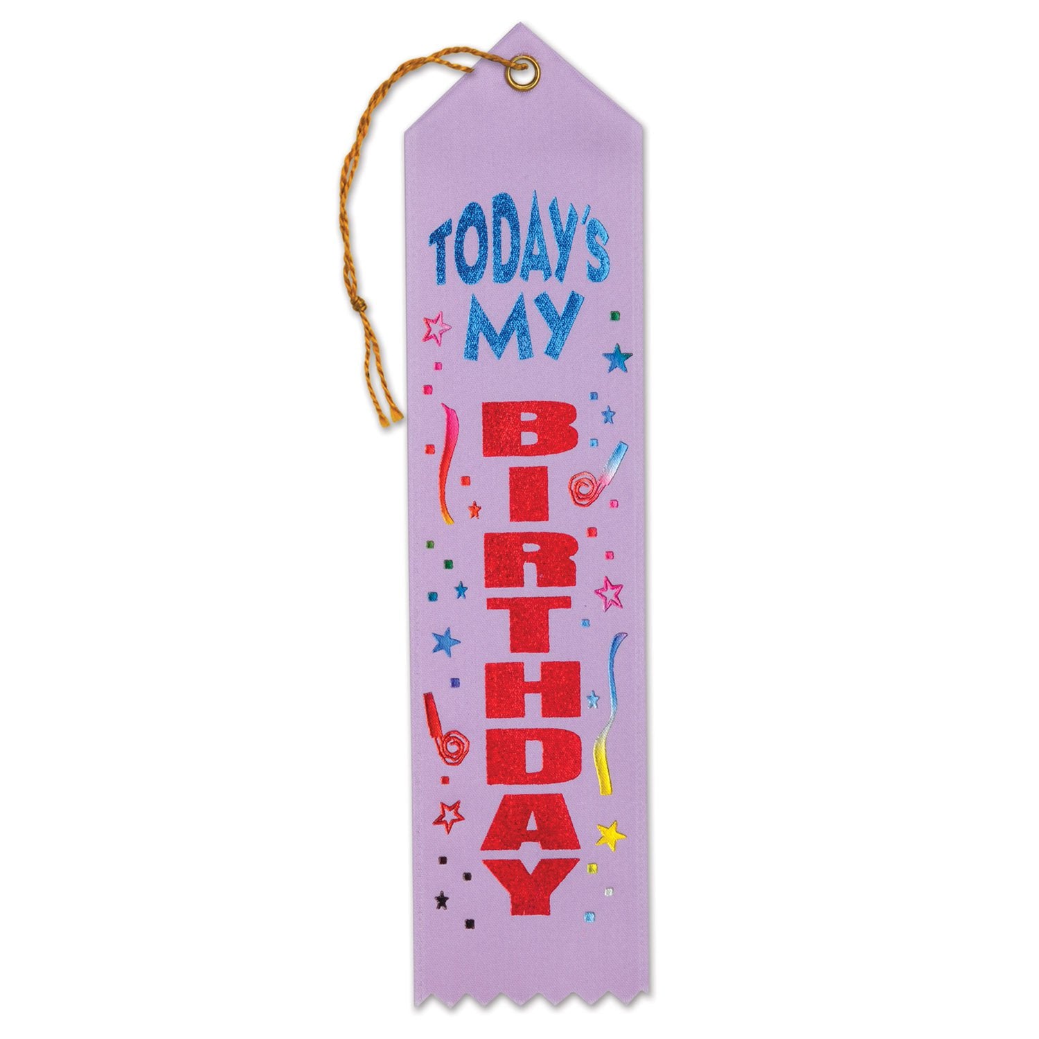 Todays My Birthday Award Ribbon