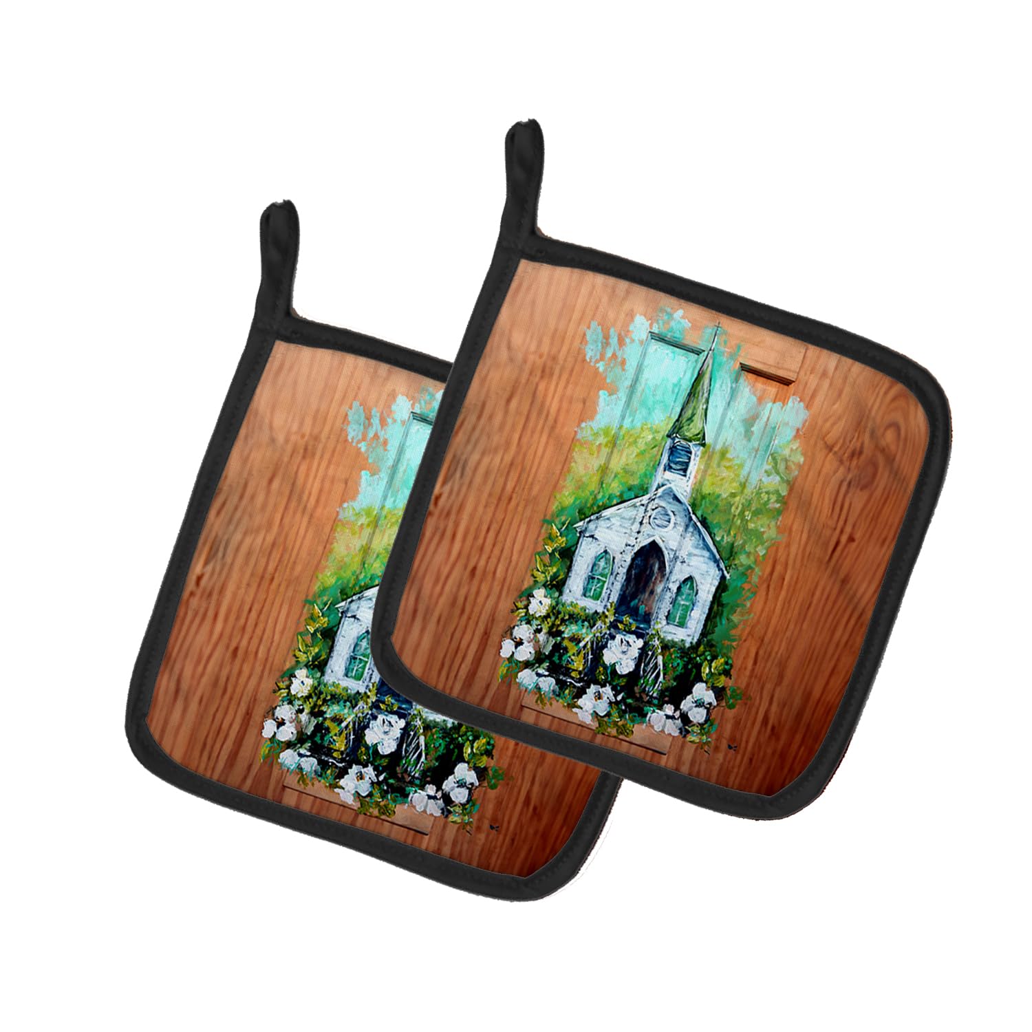 Nostalgic Zion AME  Pair of Pot Holders