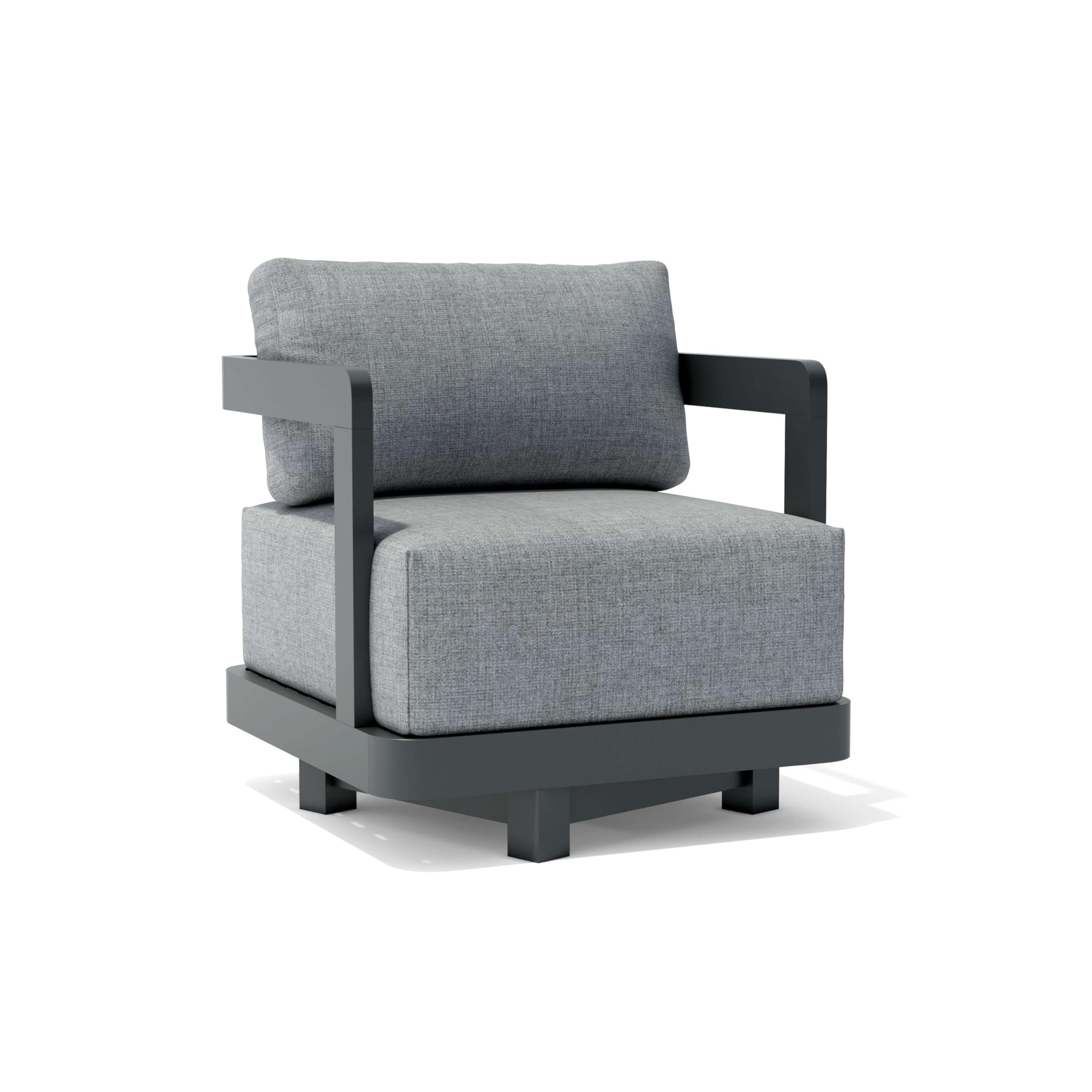 GranadaDeep Seating Aluminum Swivel Armchair
