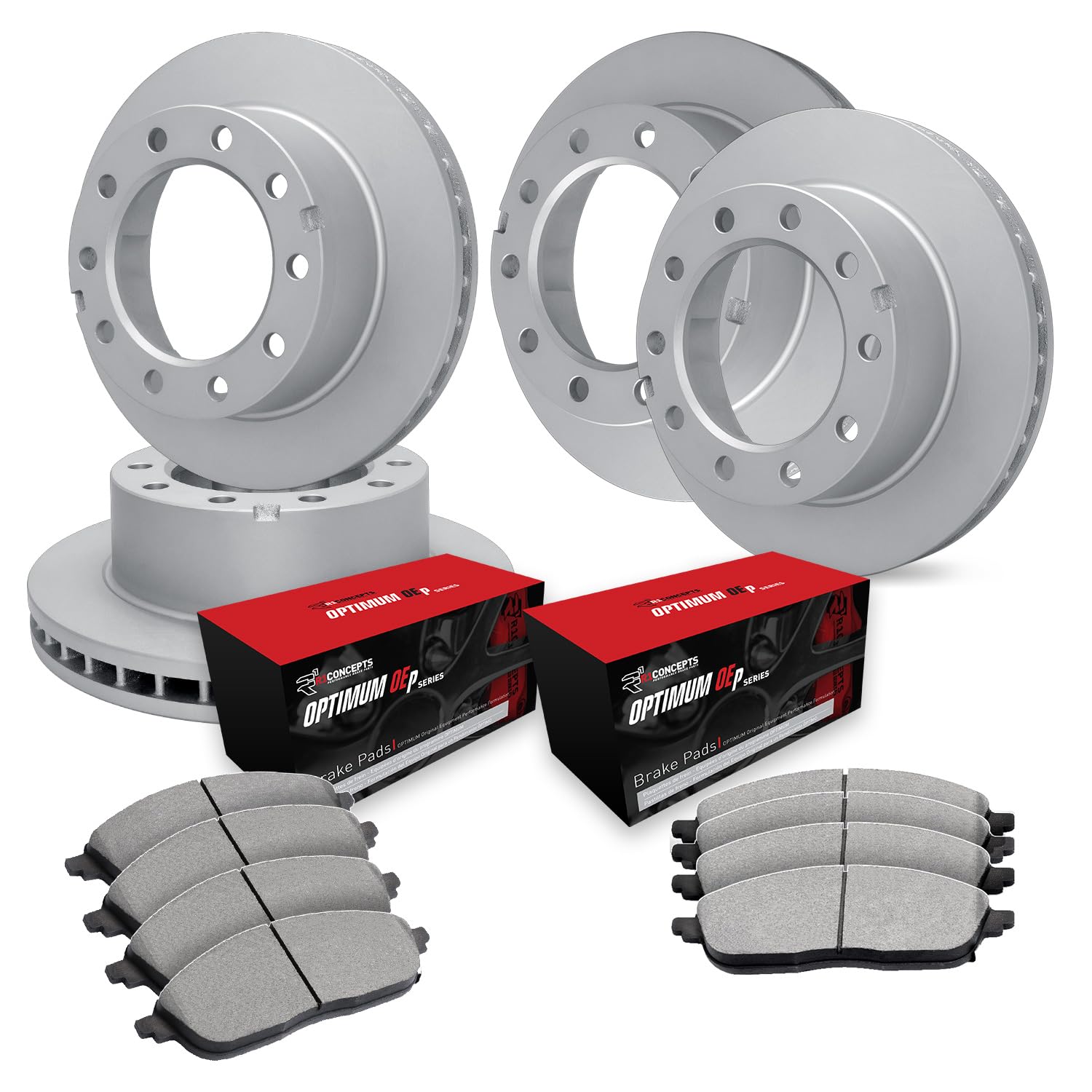 R1 Concepts Disc Brake Rotor Set with Optimum Oe Pads WFUN2-55159